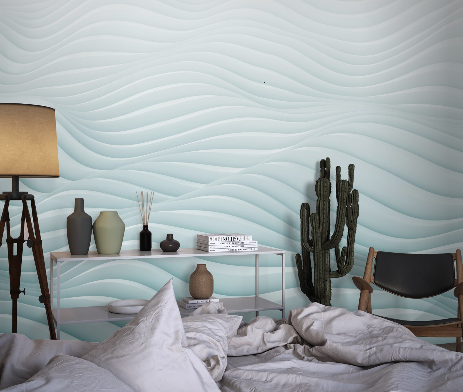 Papier peint abstraction des vagues de la mer