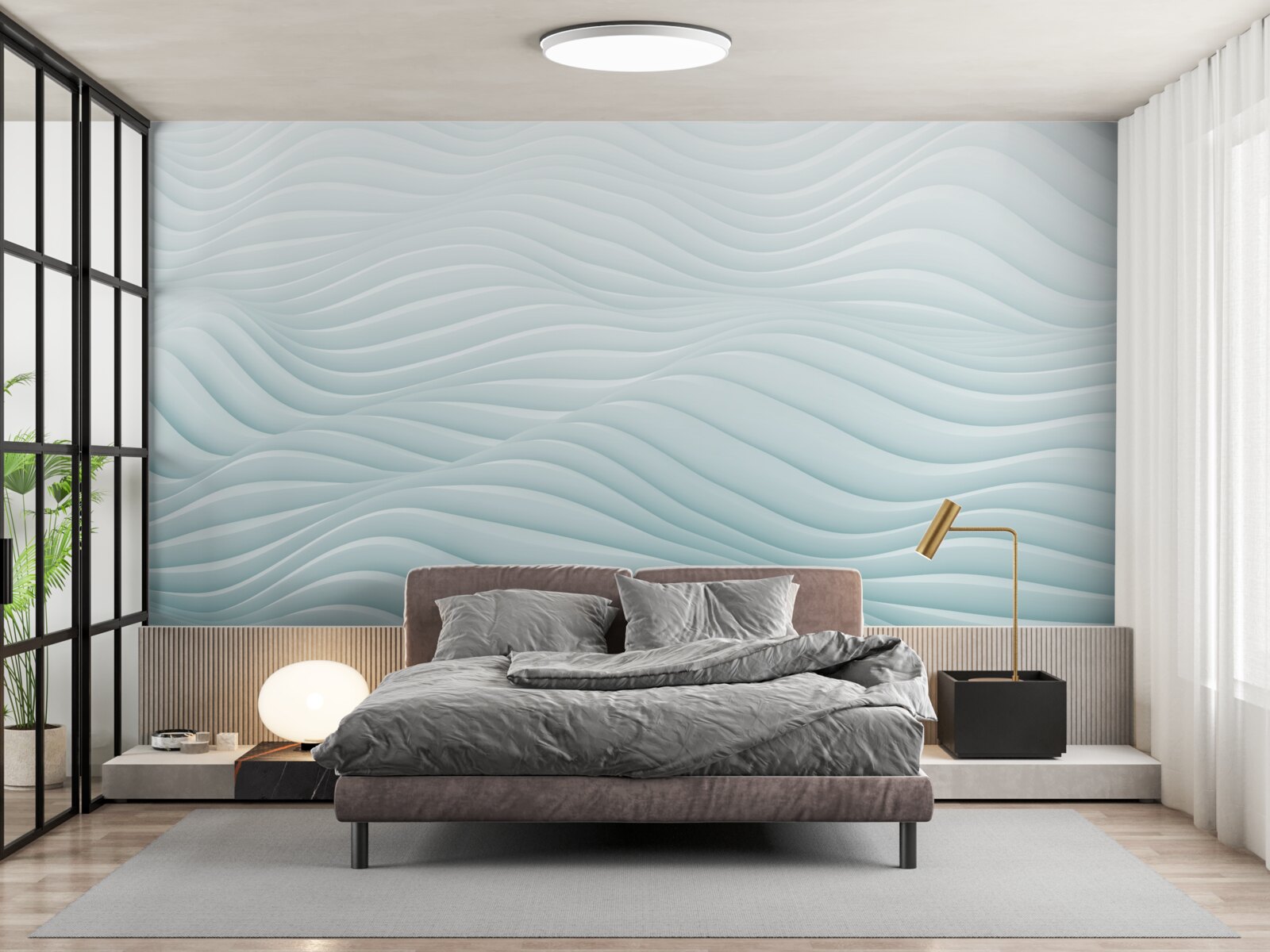 Papier peint abstraction des vagues de la mer