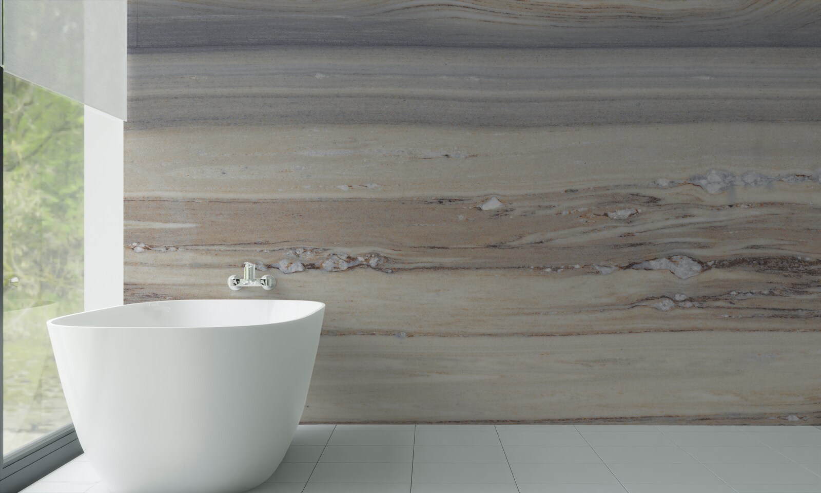 Papier peint sable de mer gris clair