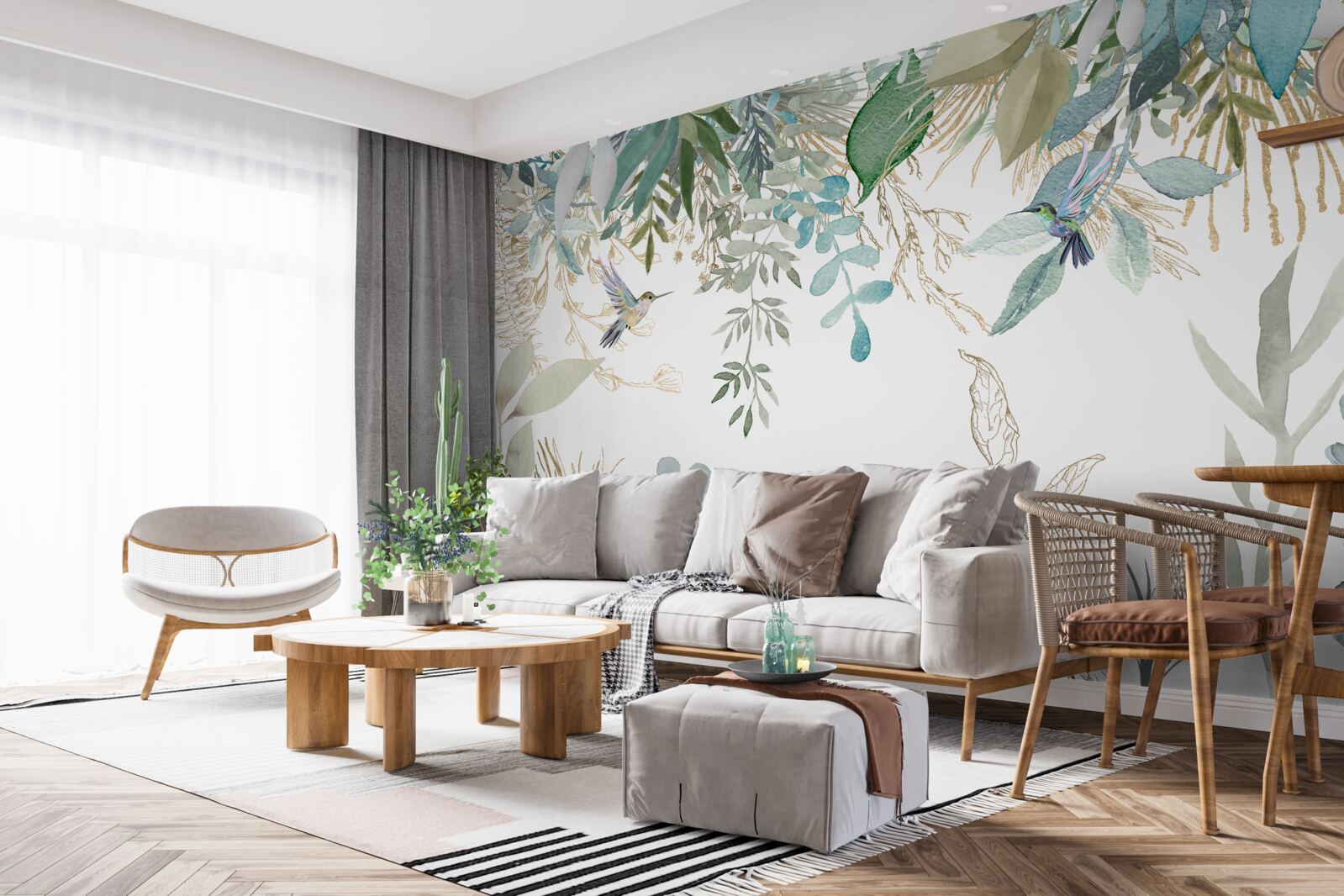 Papier peint diversité de la flore tropicale