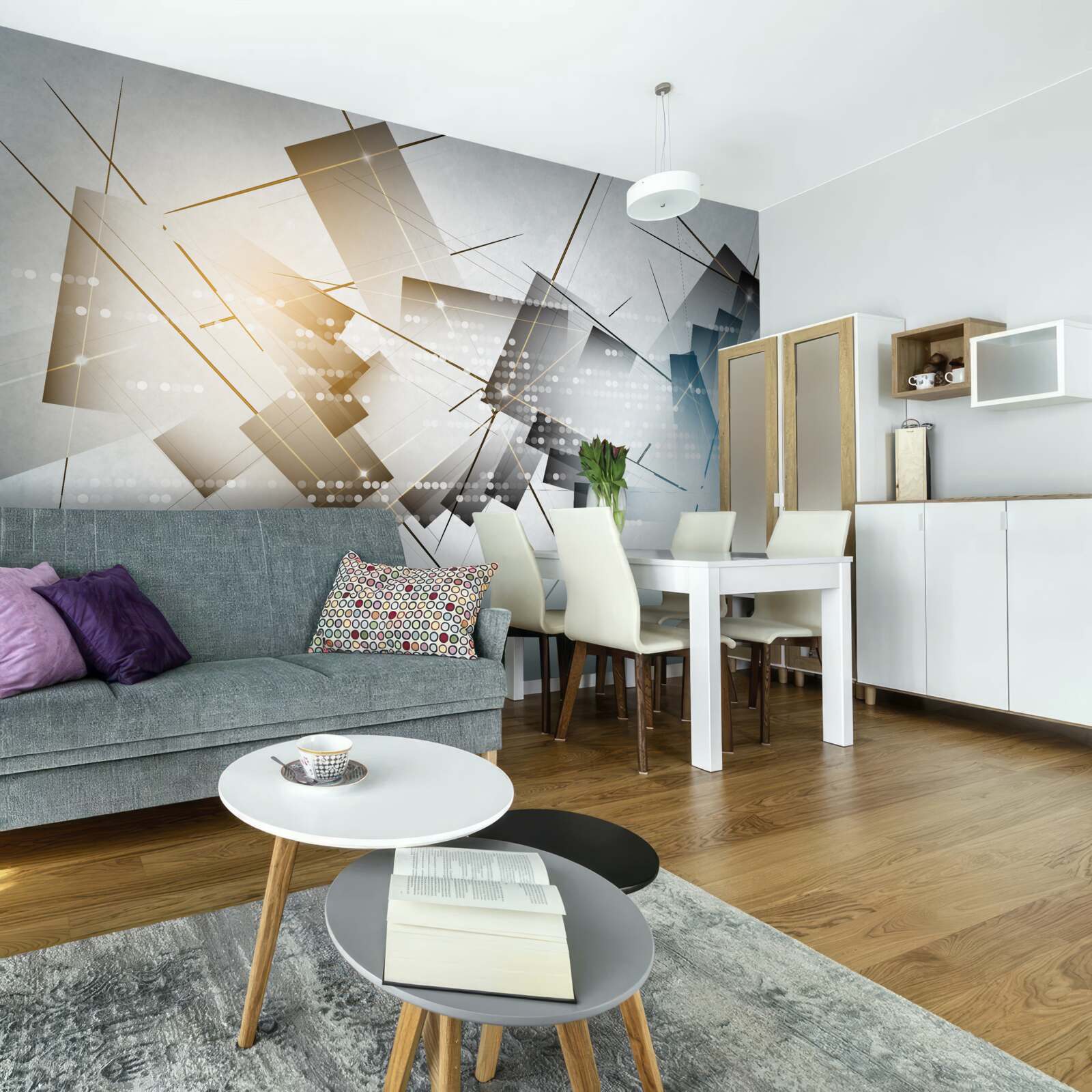 Papier peint l'éclat lumineux dans différentes images