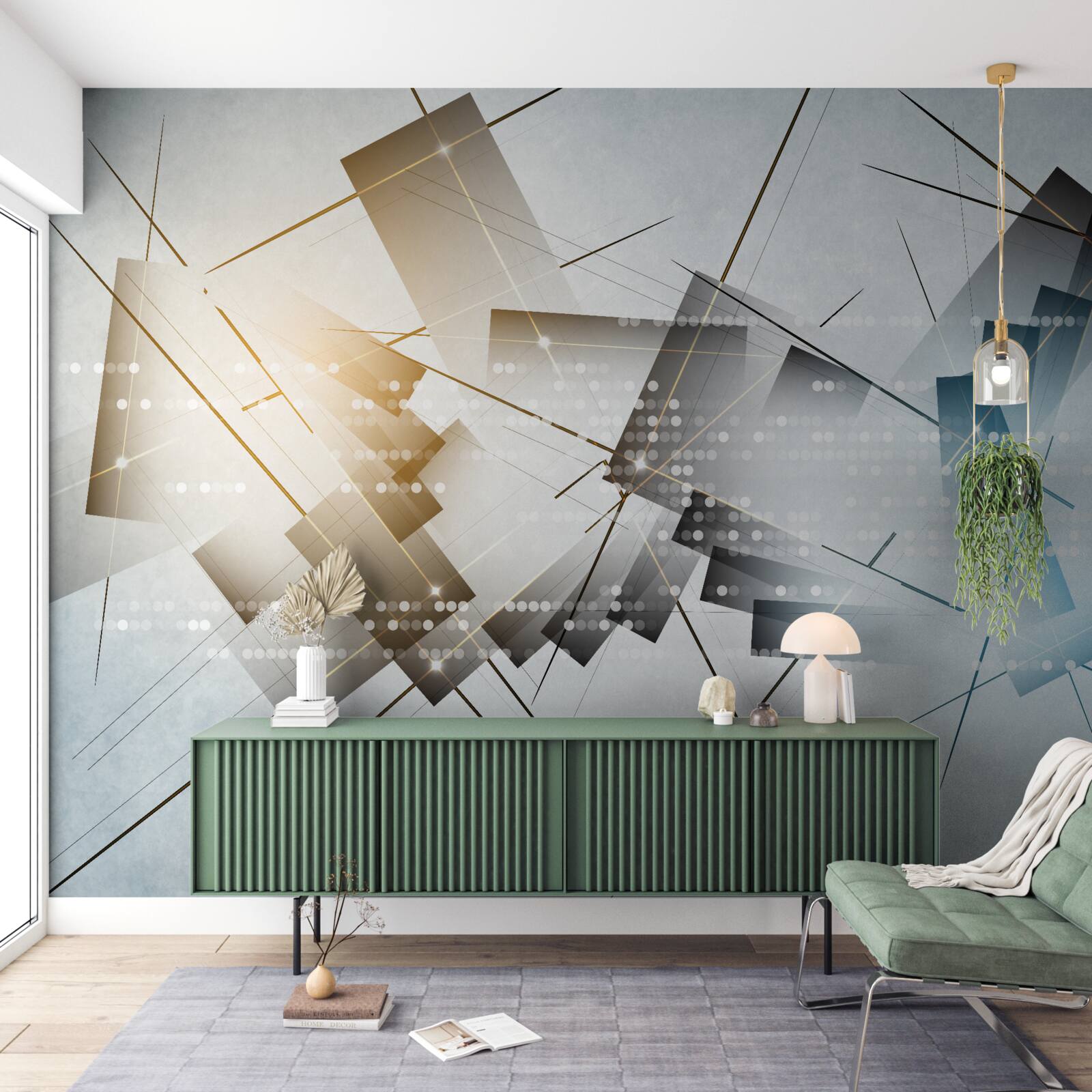 Papier peint l'éclat lumineux dans différentes images