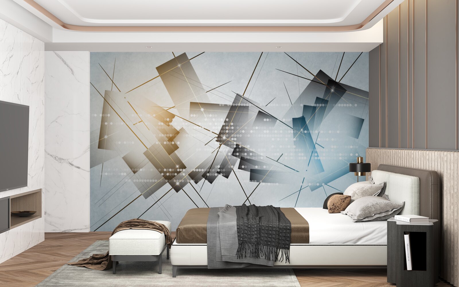 Papier peint l'éclat lumineux dans différentes images