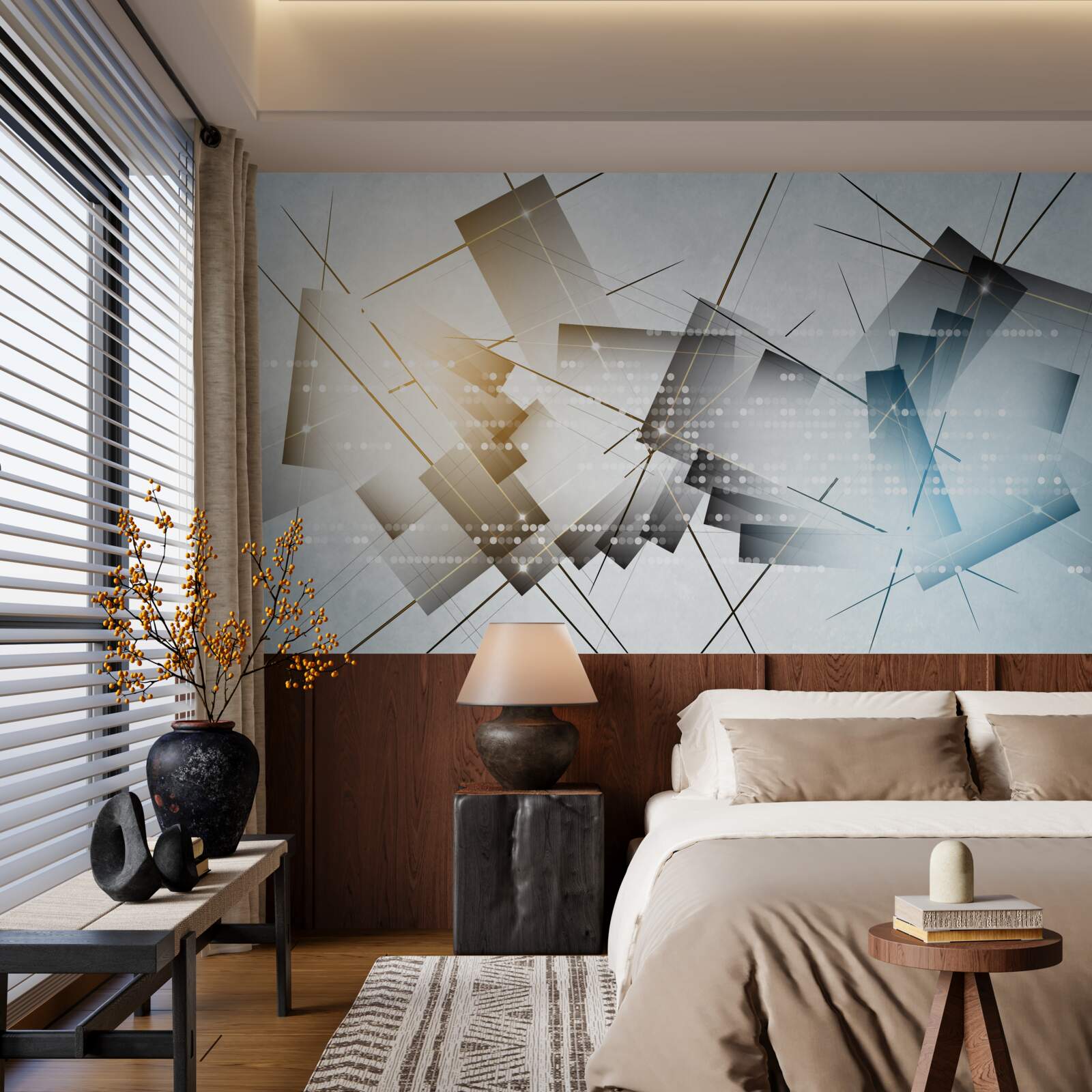 Papier peint l'éclat lumineux dans différentes images