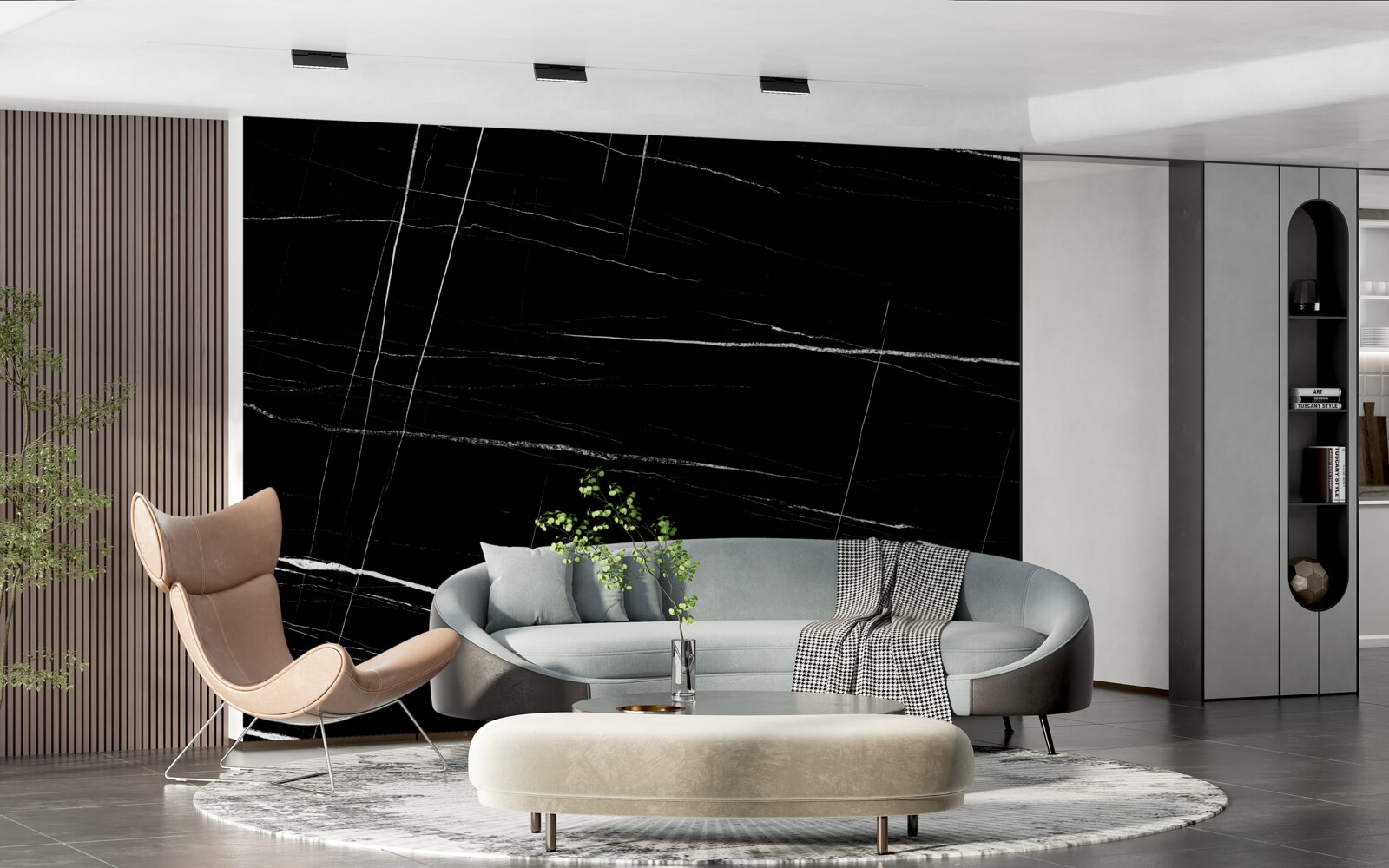 Papier peint fond sombre avec des lignes blanches floues