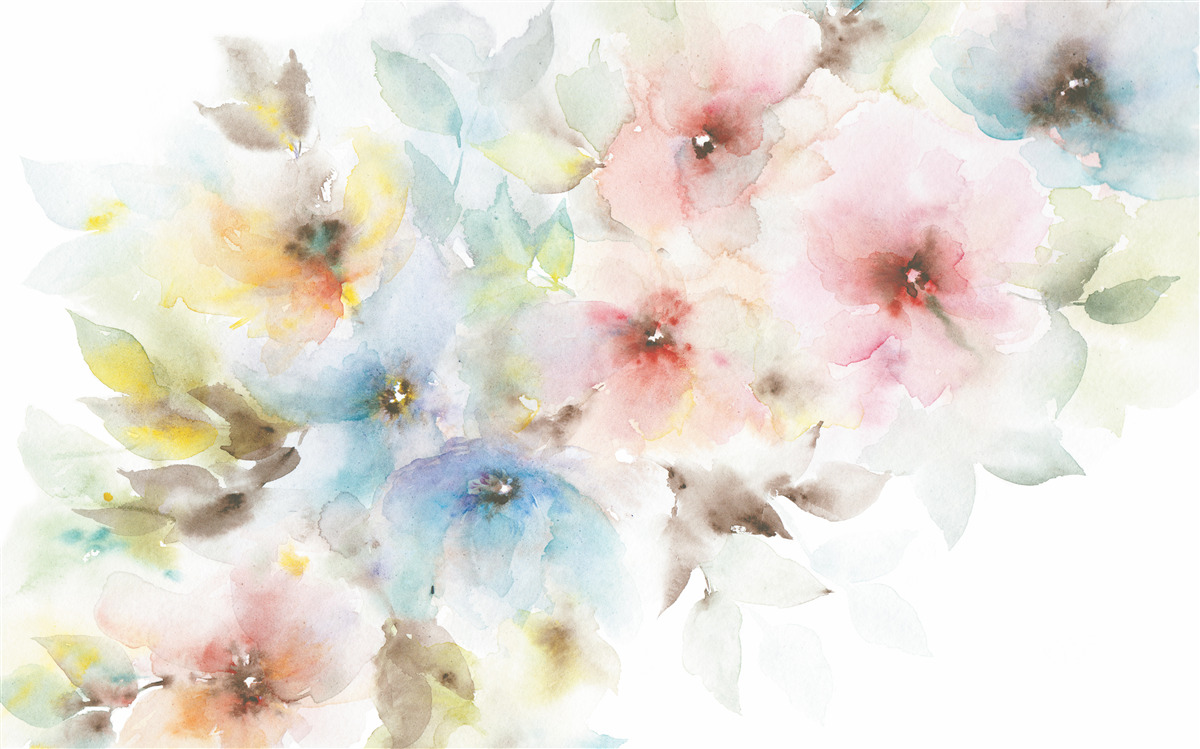 Papier peint les bourgeons d'été brillants s'épanouissent sur une branche