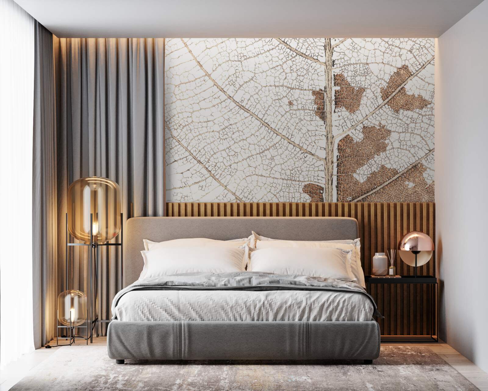 Papier peint feuille d'automne avec une texture unique