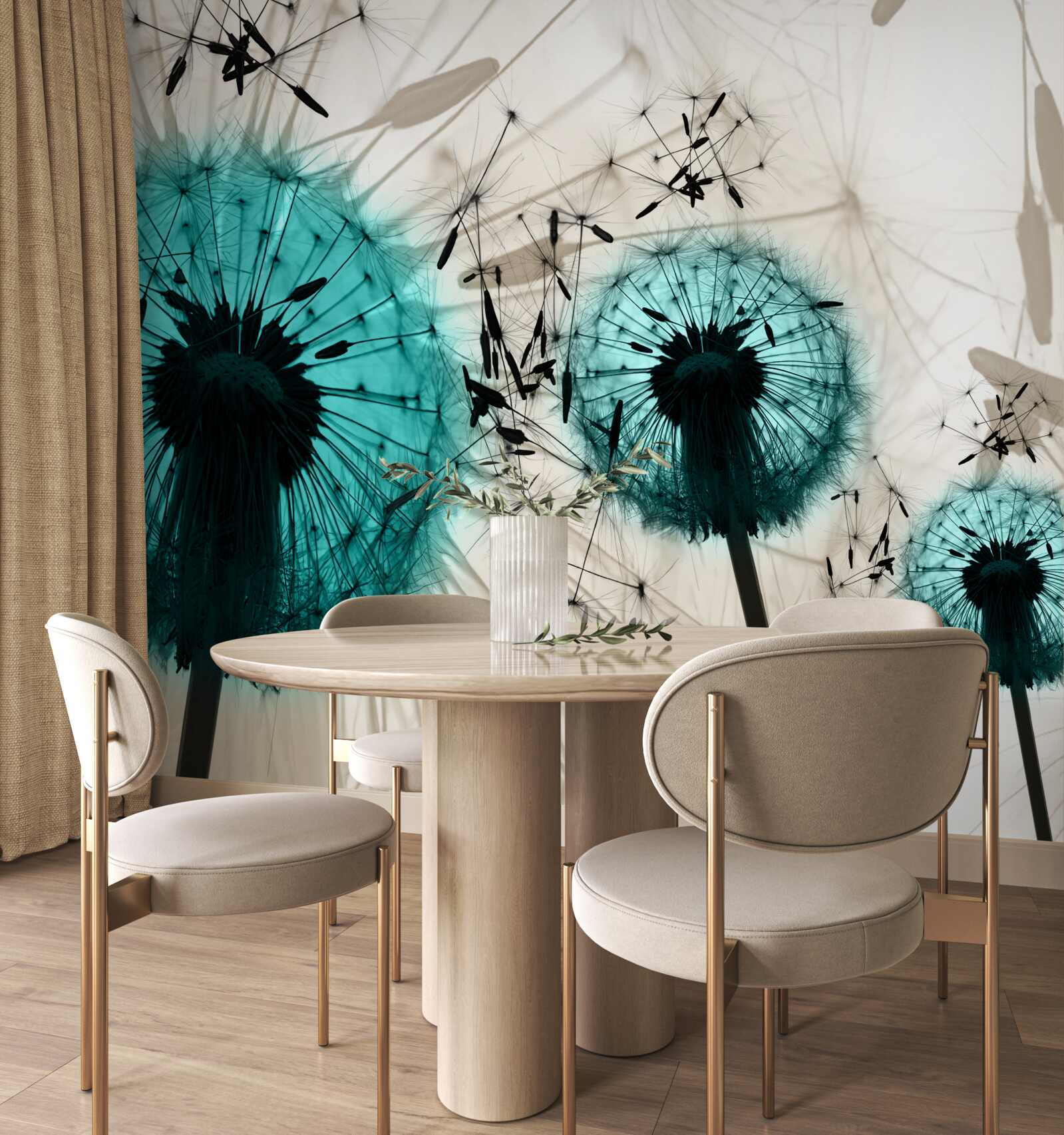 Papier peint gros plans de pissenlits