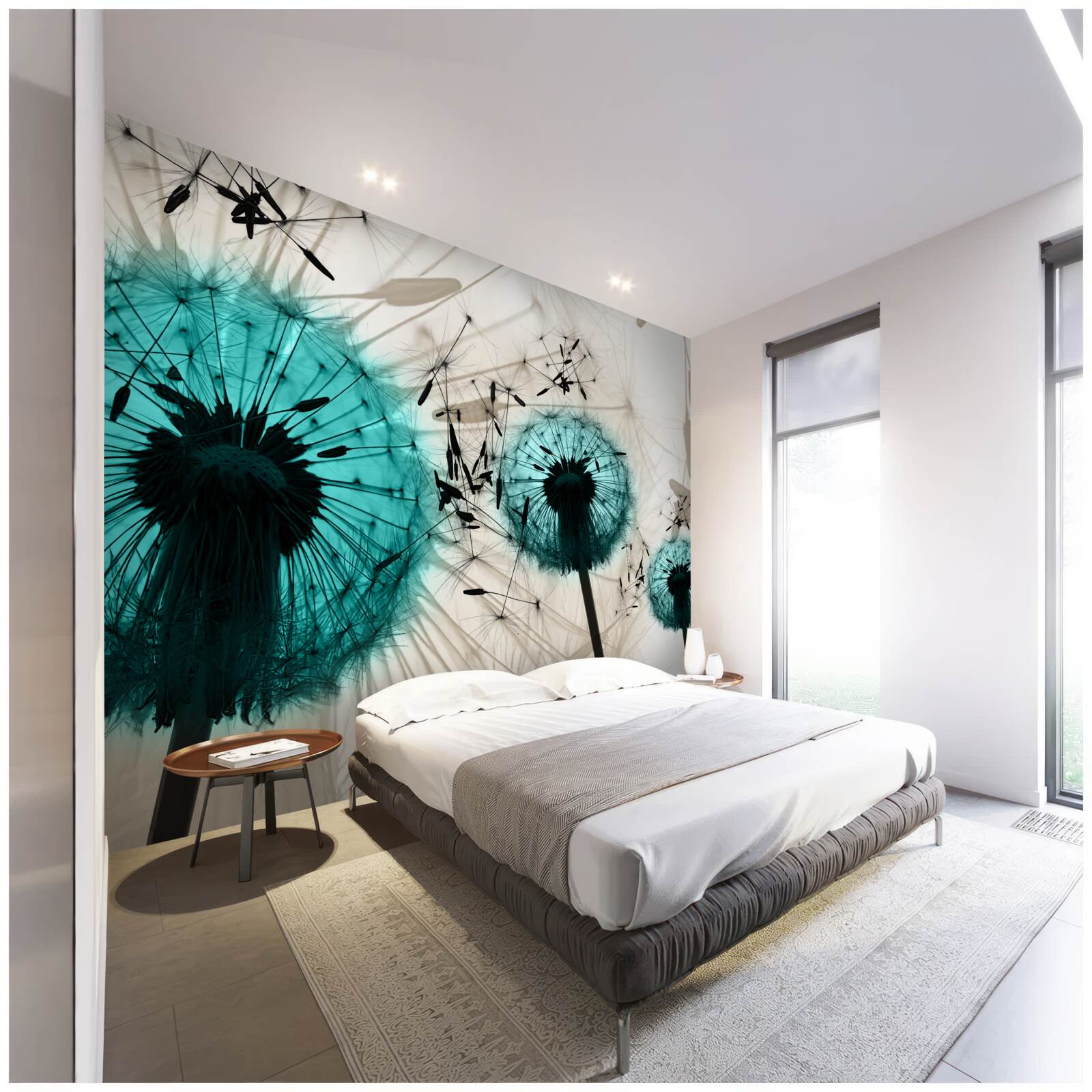 Papier peint gros plans de pissenlits