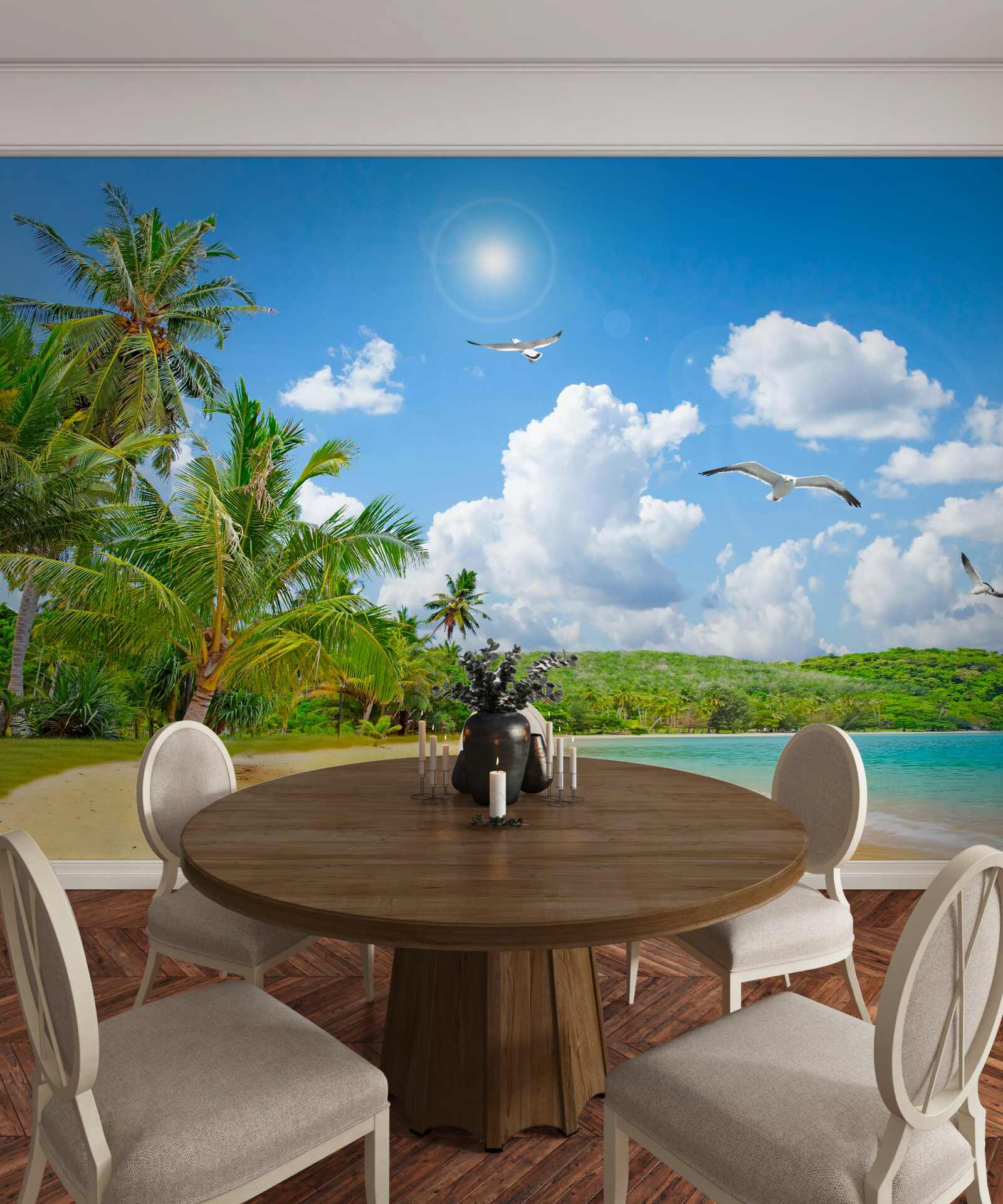 Papier peint la mer et la plage sont magnifiques