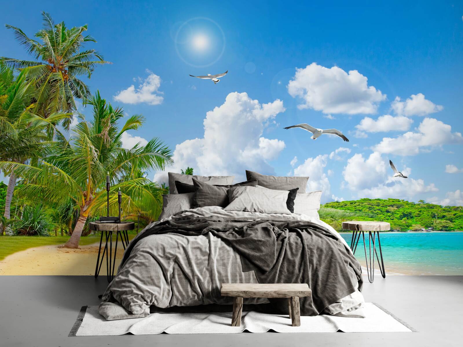 Papier peint la mer et la plage sont magnifiques