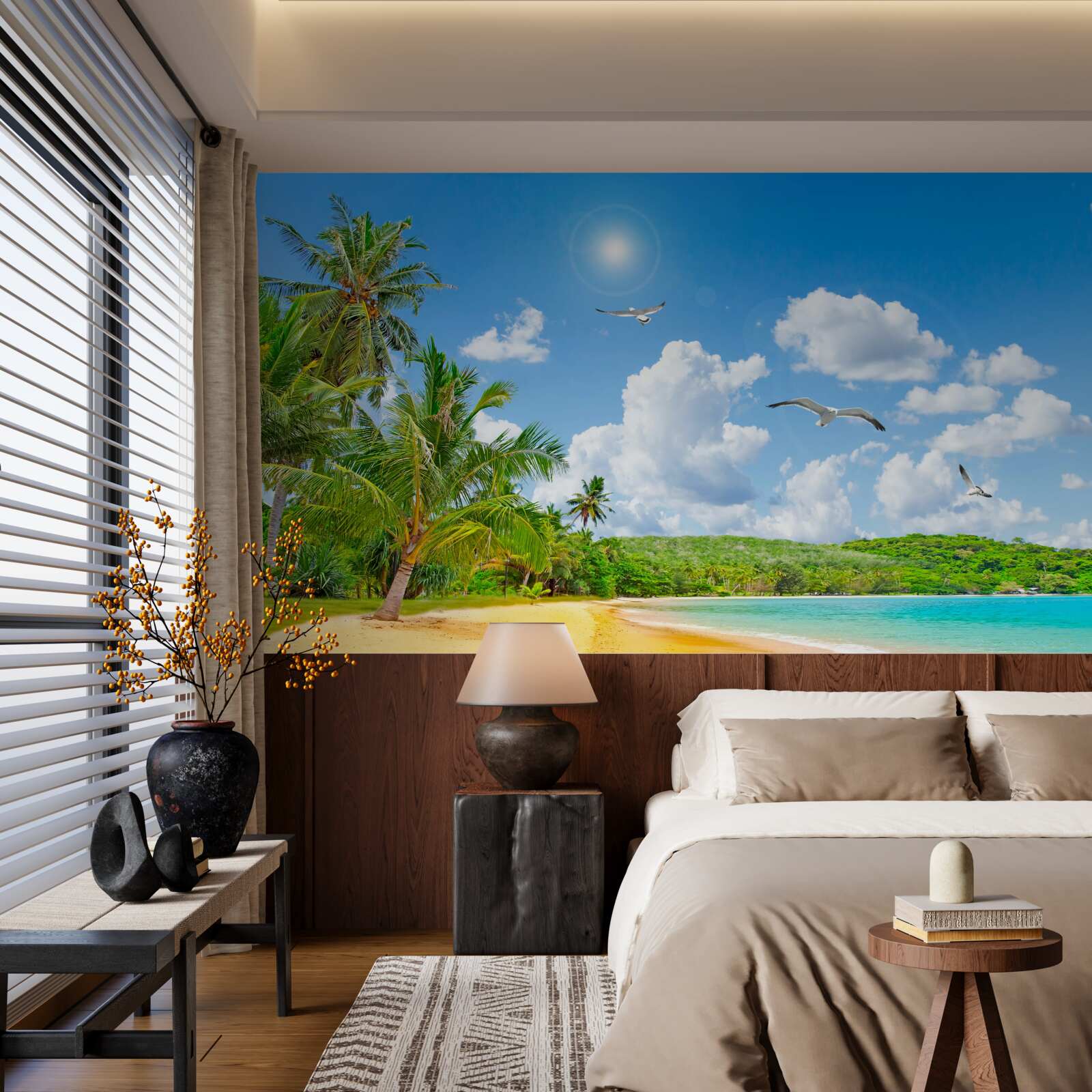 Papier peint la mer et la plage sont magnifiques