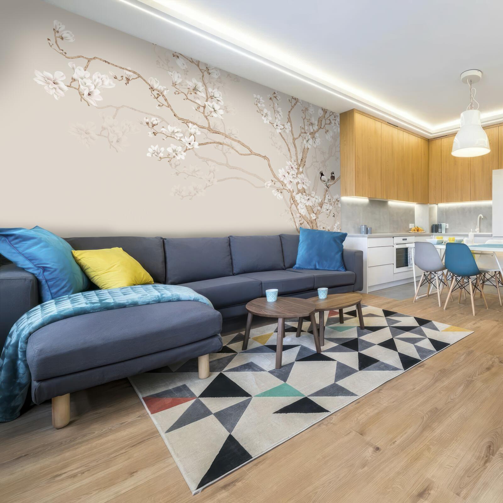 Papier peint papier peint avec l'image d'un cerisier