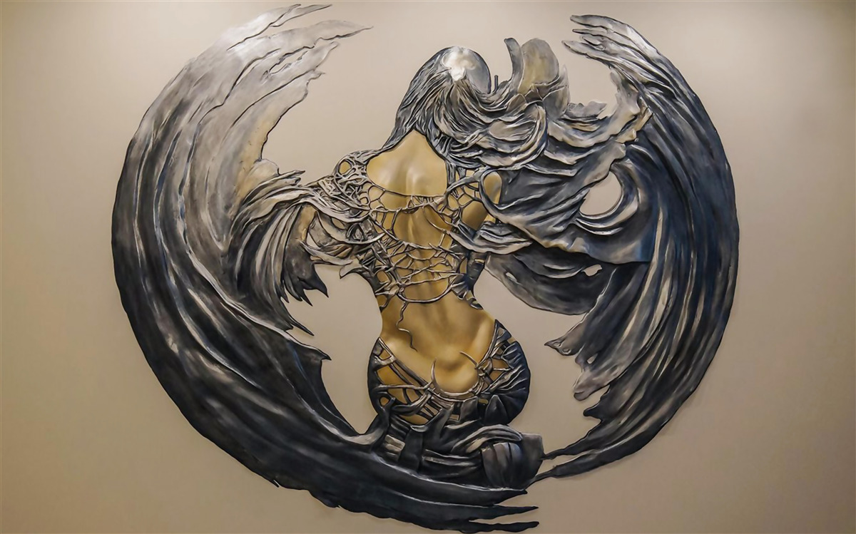 Papier peint séraphins sur le mur