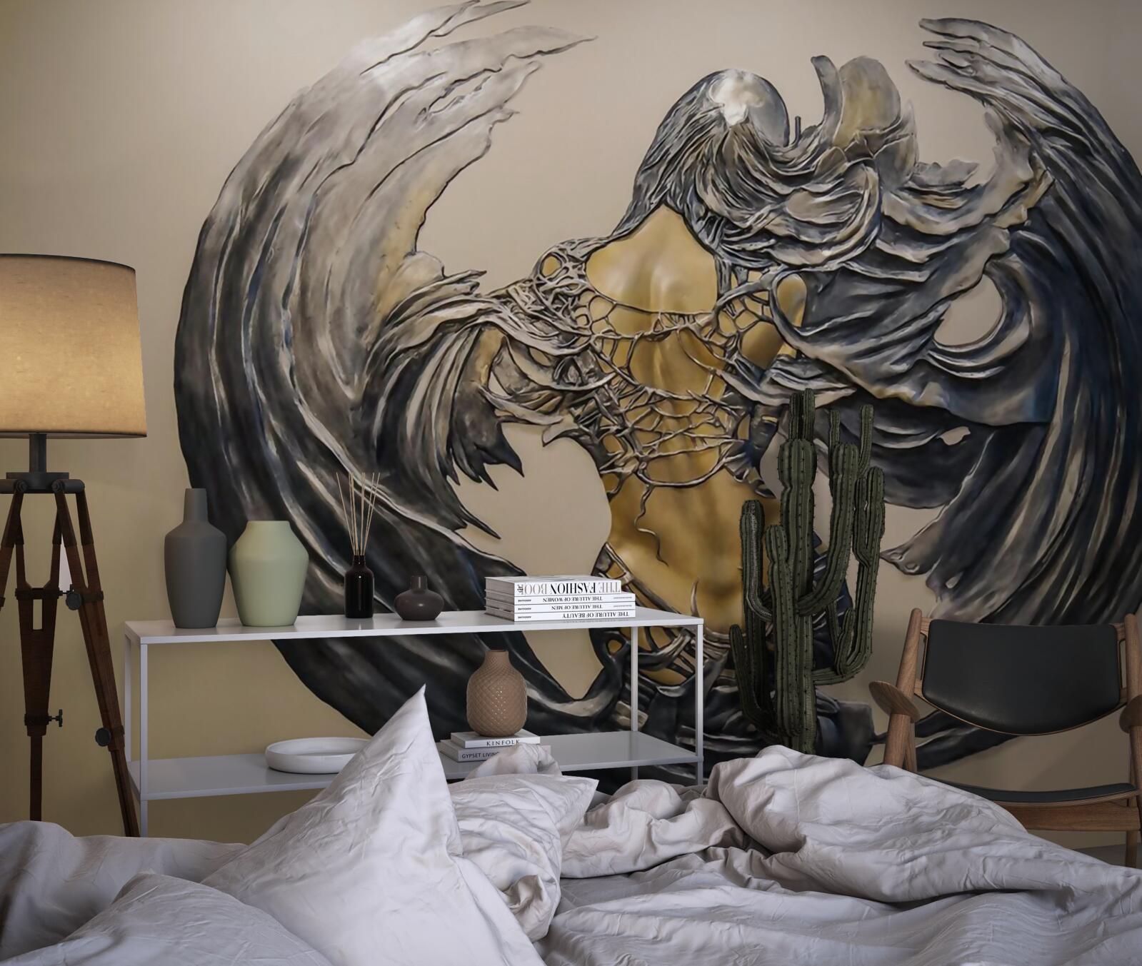 Papier peint séraphins sur le mur