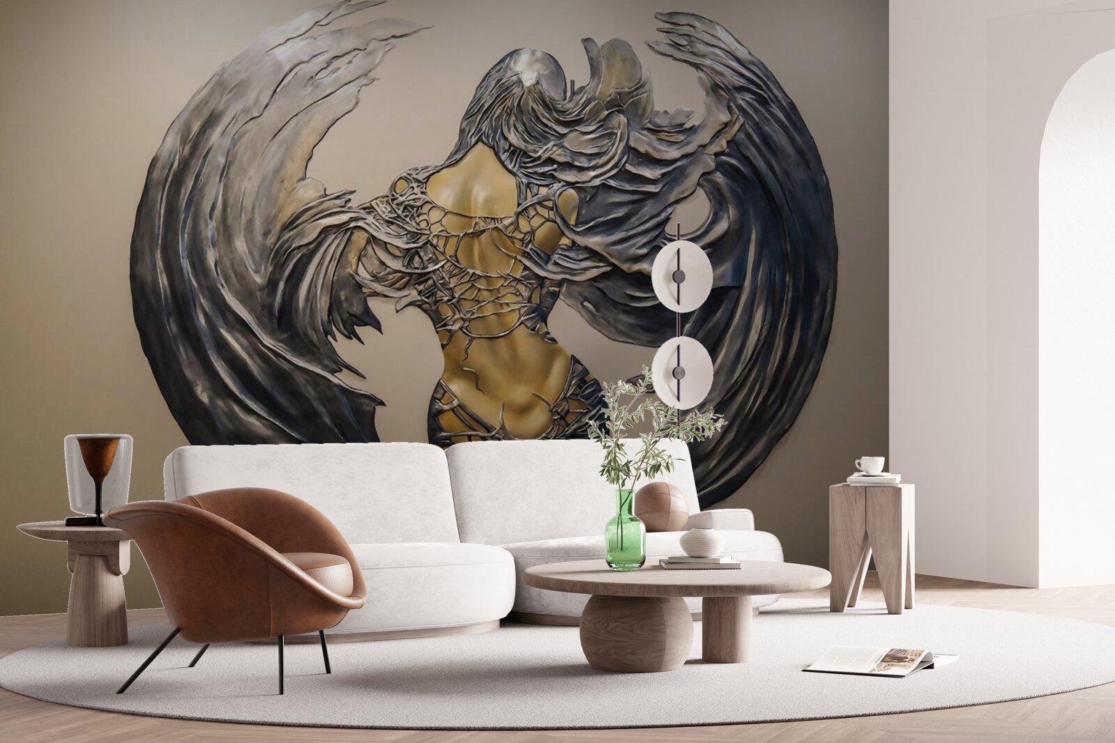 Papier peint séraphins sur le mur