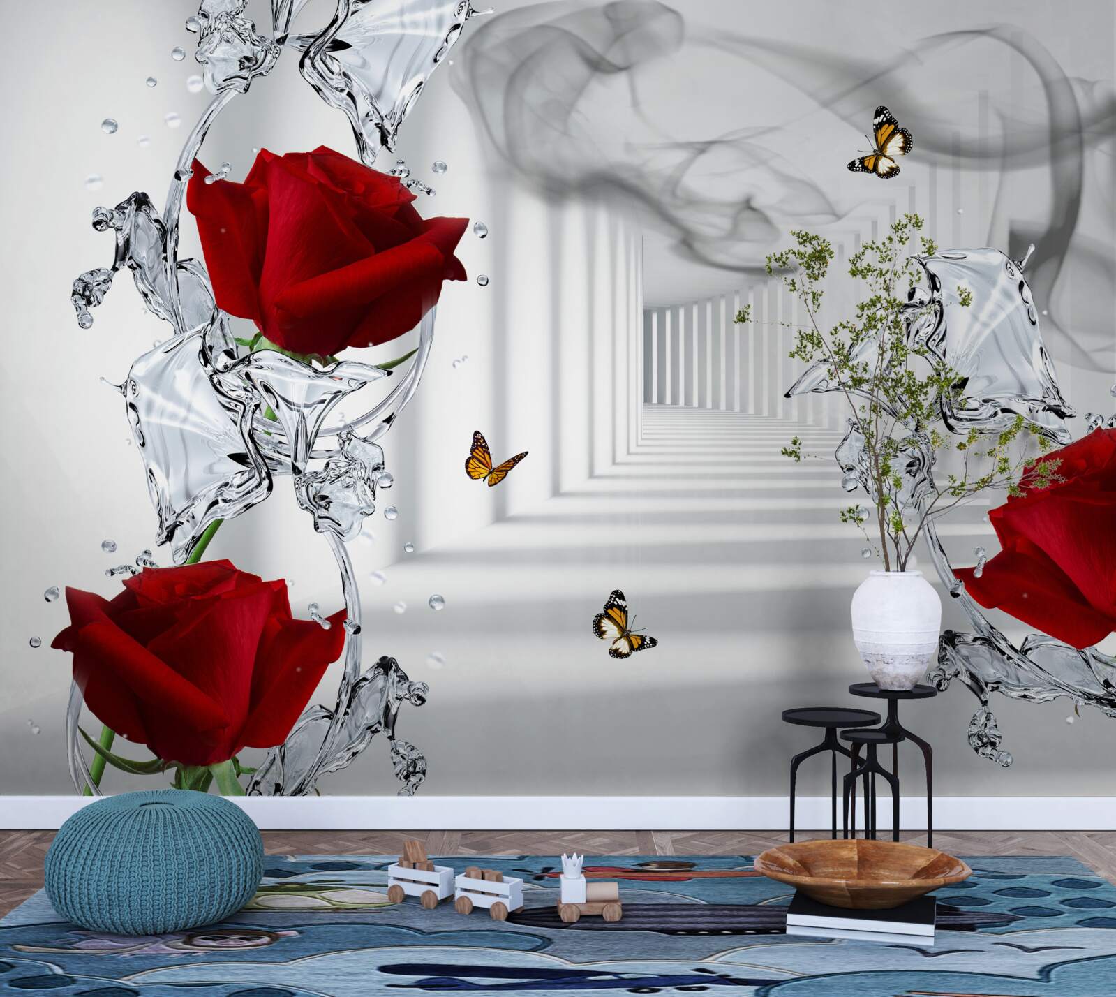 Papier peint papier peint, rouge et blanc