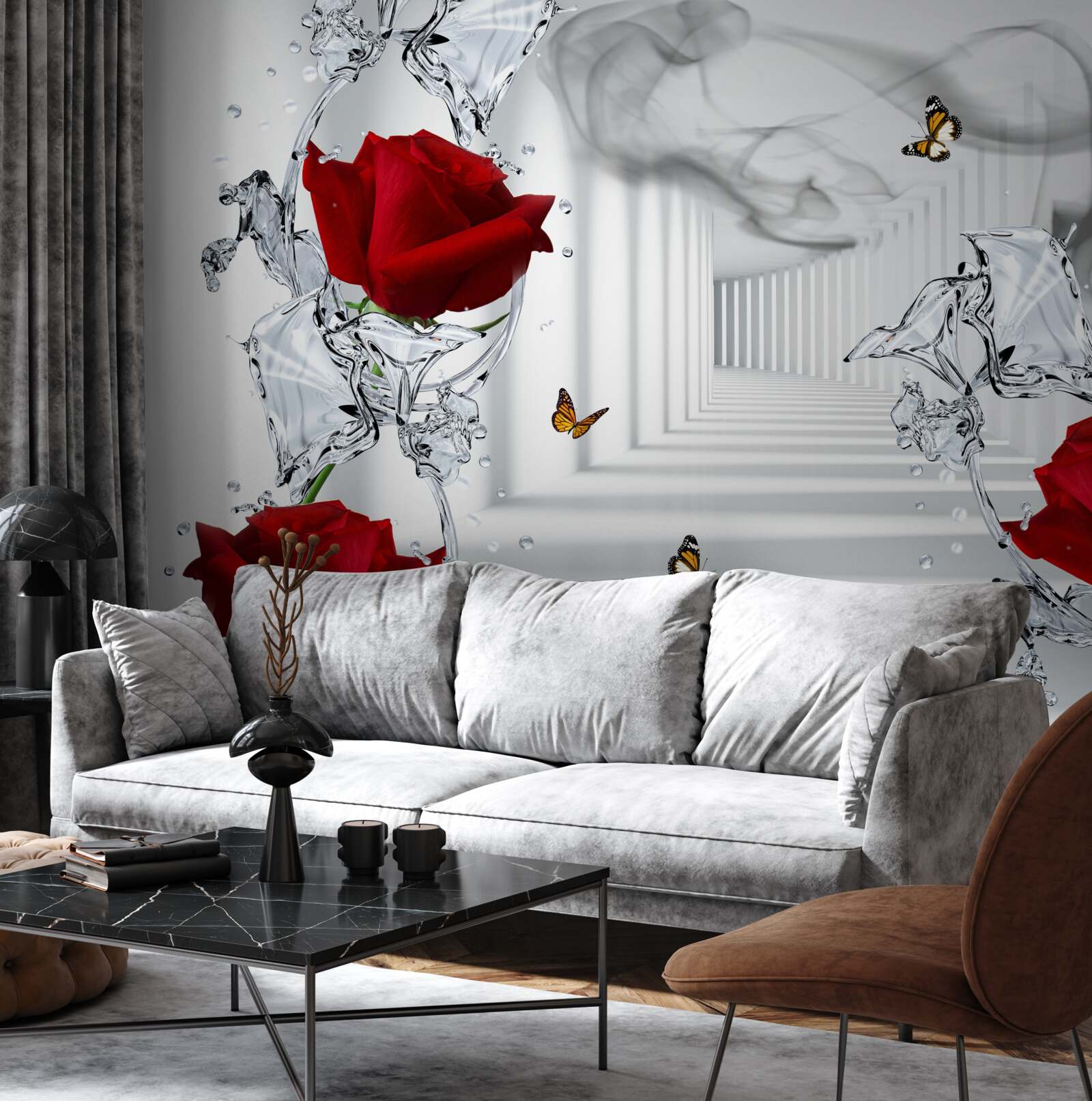 Papier peint papier peint, rouge et blanc