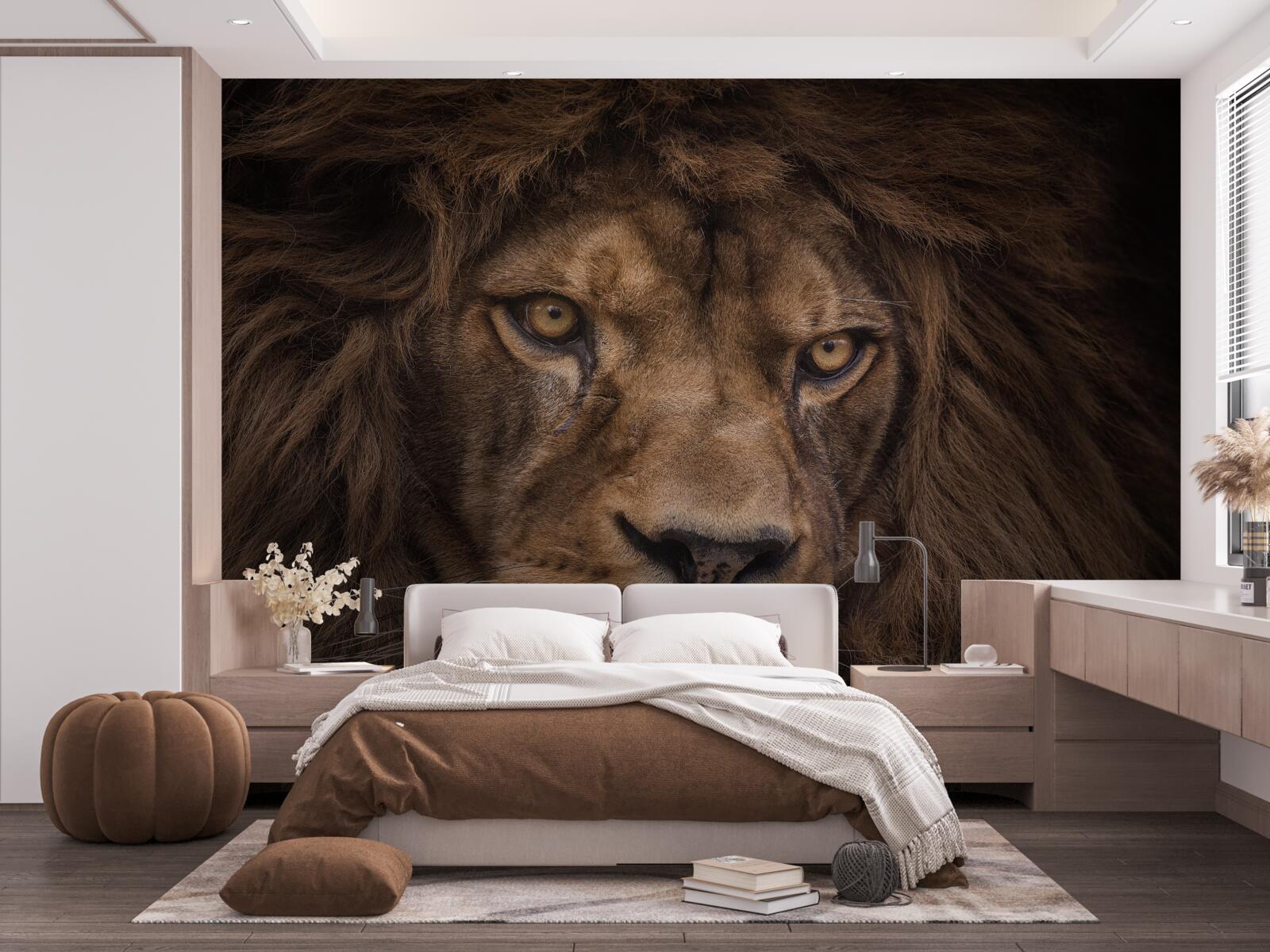 Papier peint Le mur et le lion