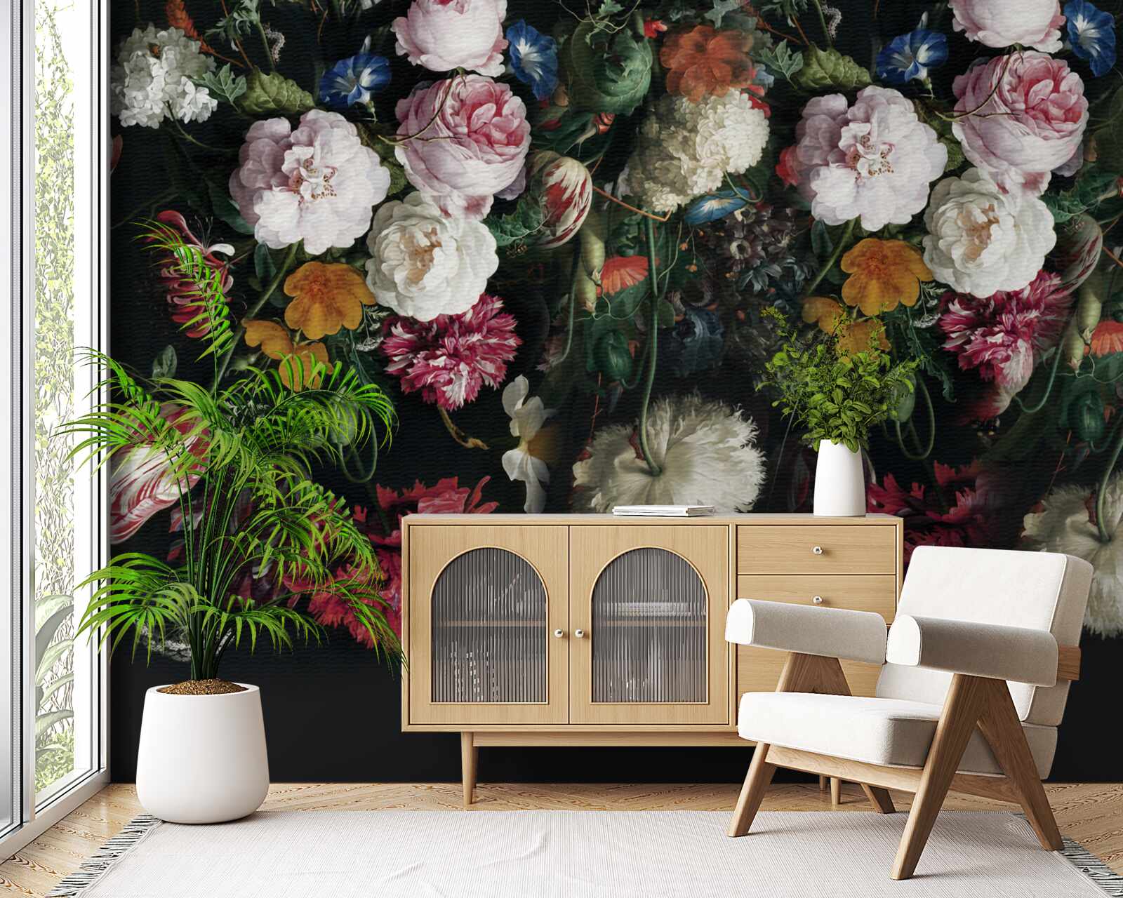 Papier peint bourgeons tronqués, botanique et créativité contemporaine