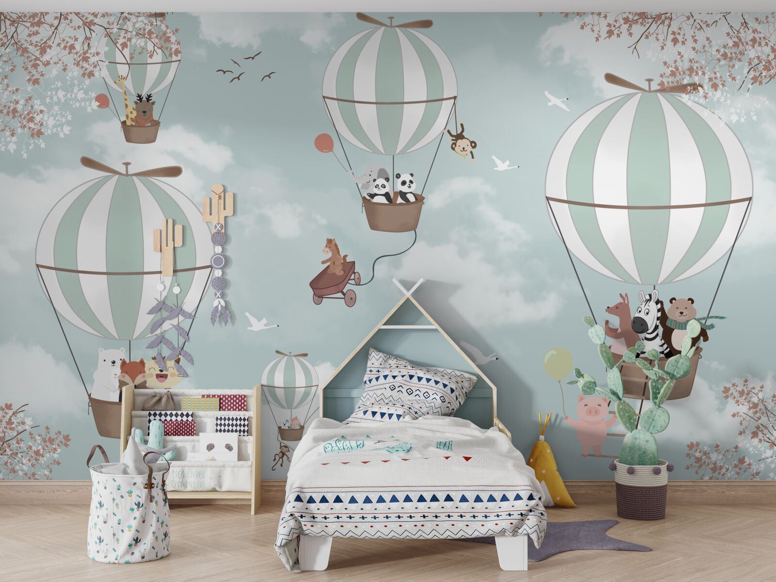 Papier peint produit, illustration et ballon