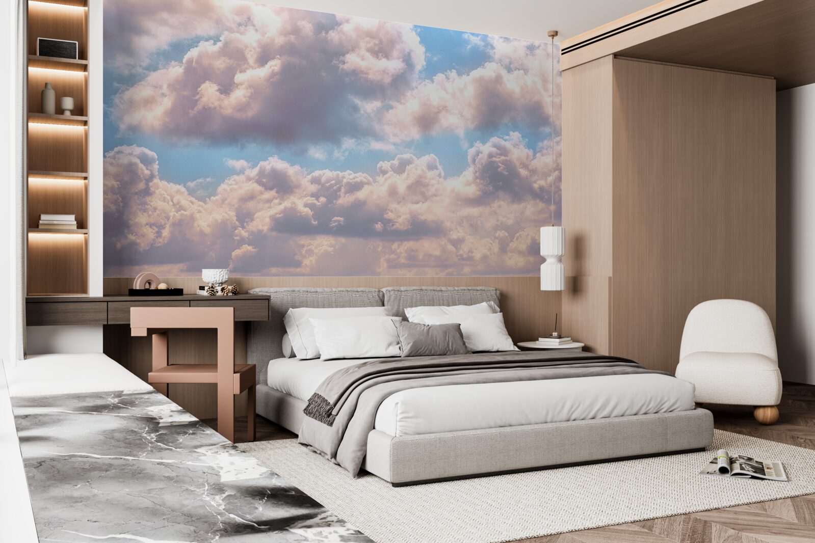 Papier peint jour, ciel et nuages