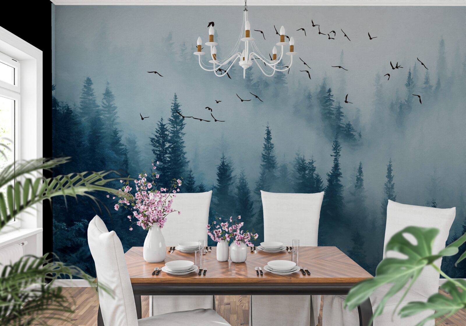 Papier peint mglisty las