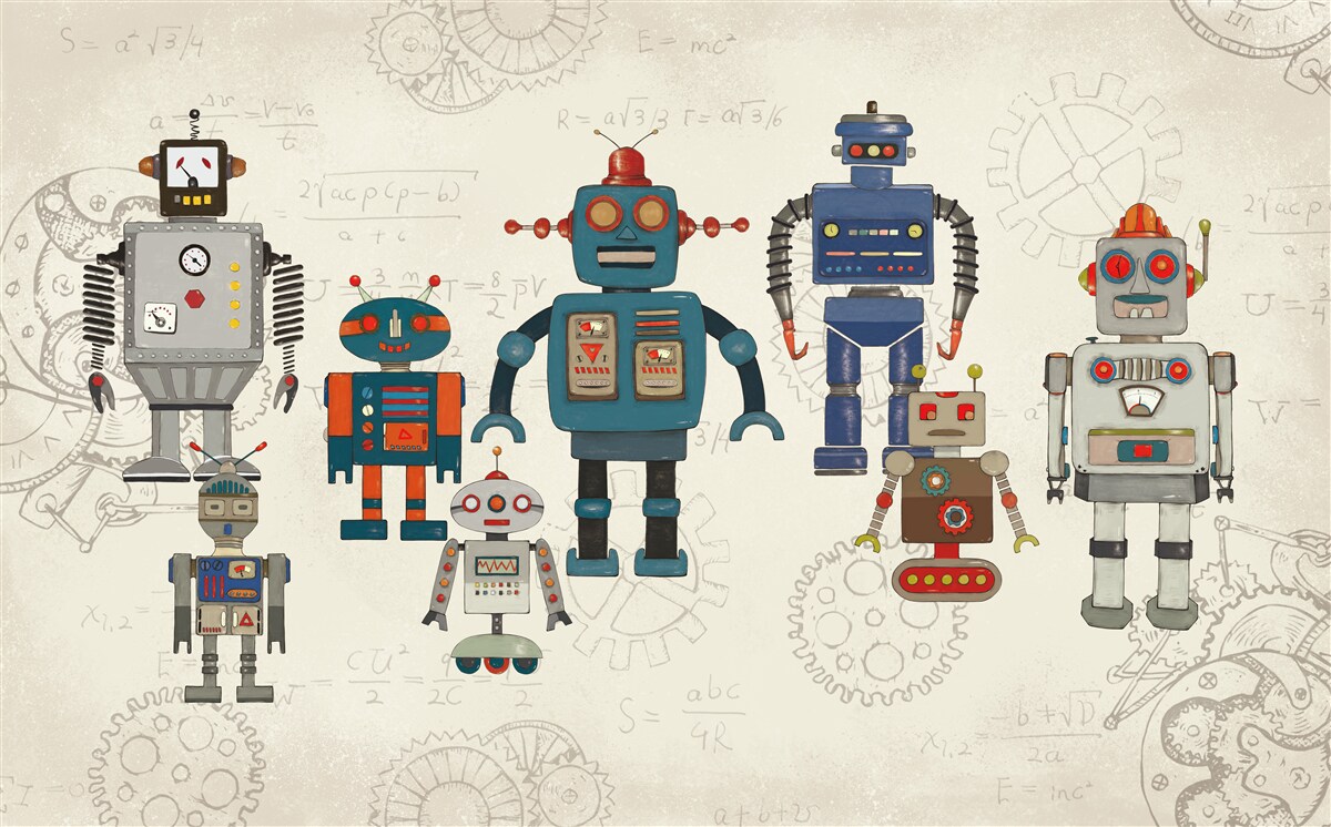 Papier peint des voitures dans la chambre des enfants