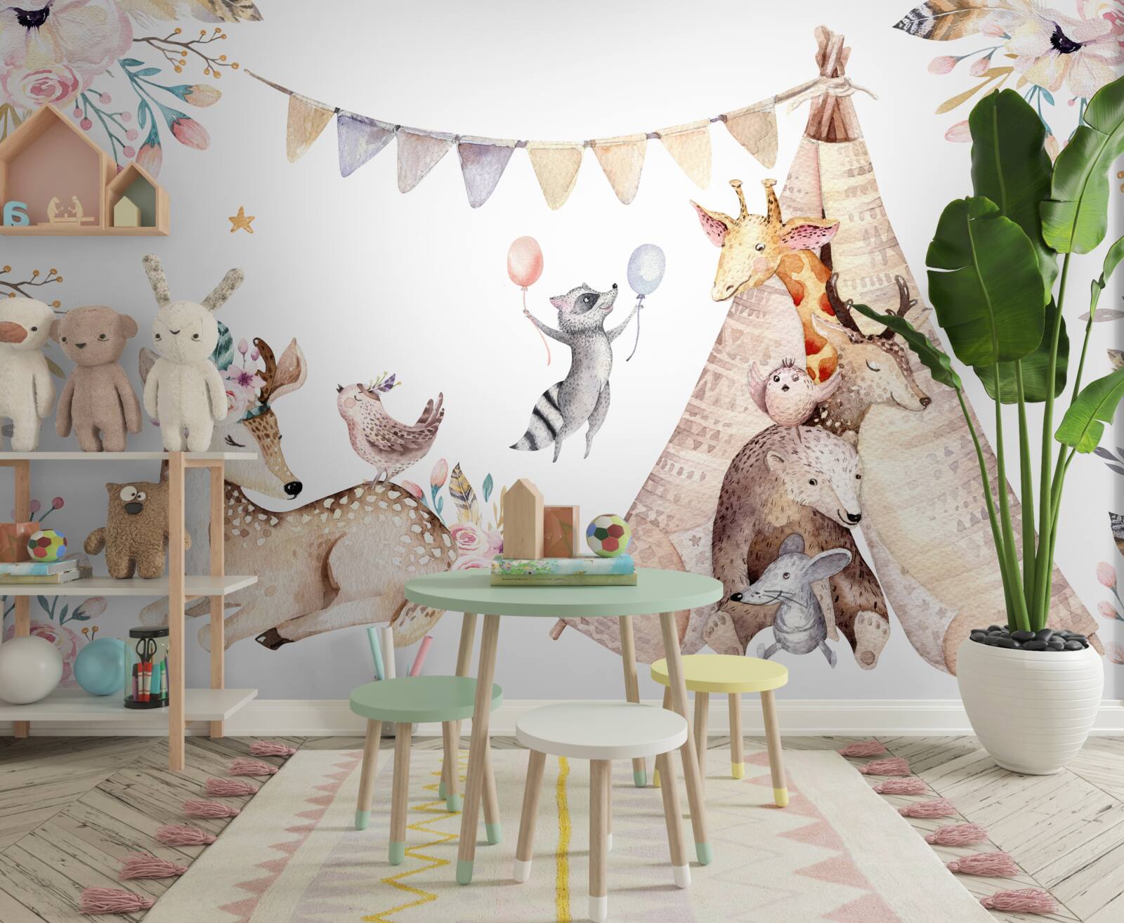 Papier peint célébrations dans la prairie