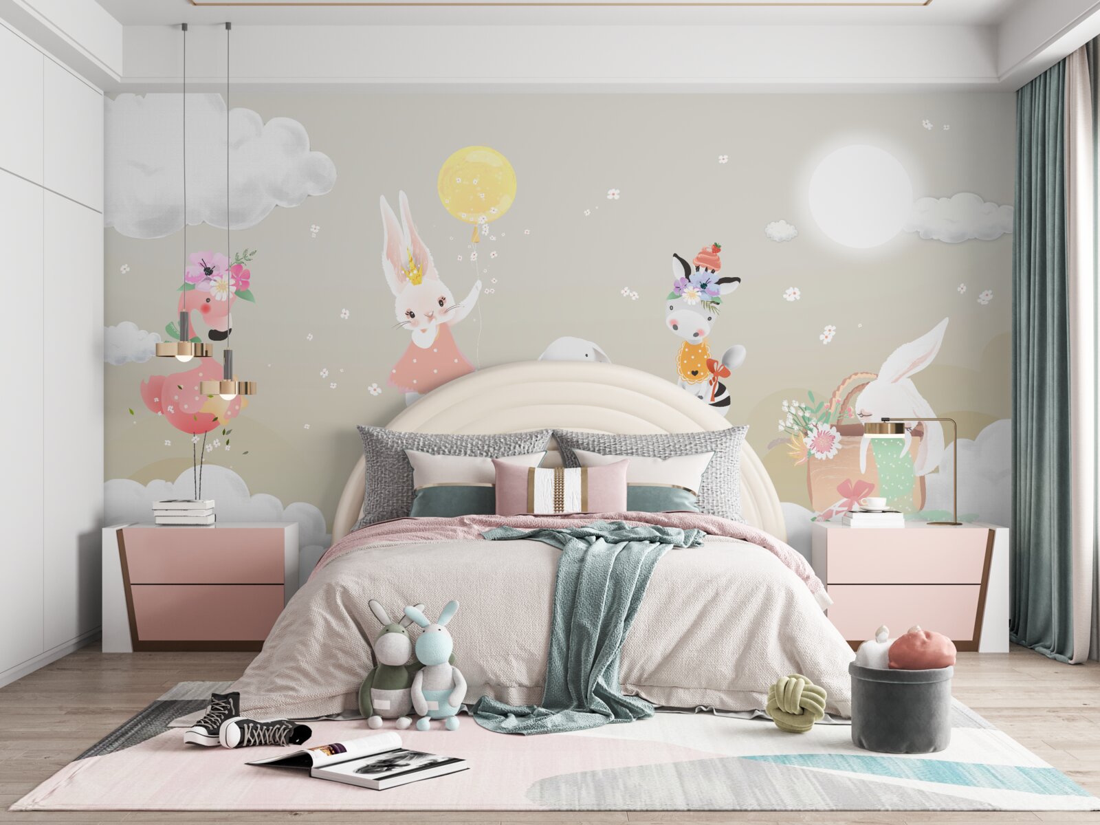 Papier peint Nuages blancs comme neige