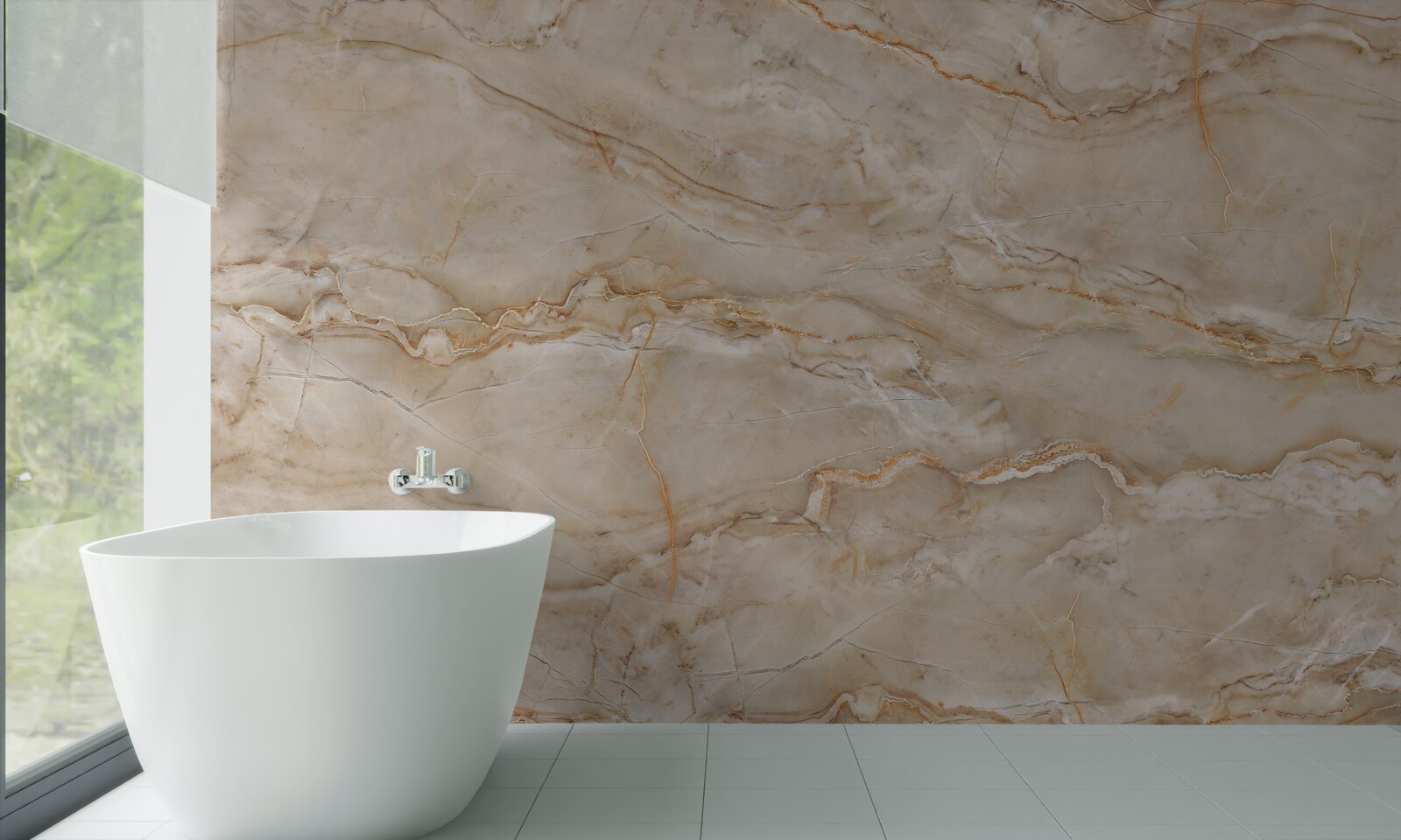 Papier peint marbre rose