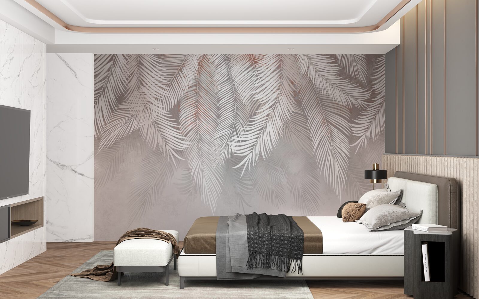 Papier peint lait d'oiseau