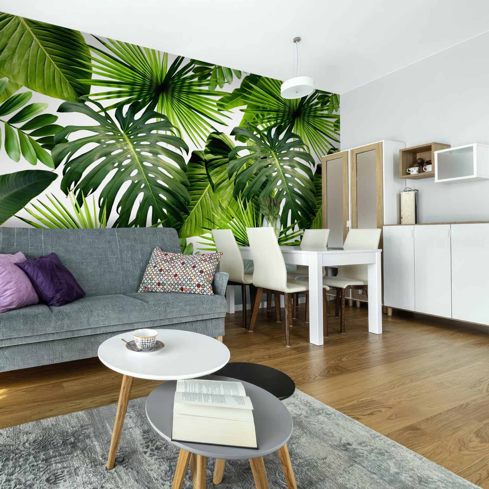 Papier peint Mur, feuille verte