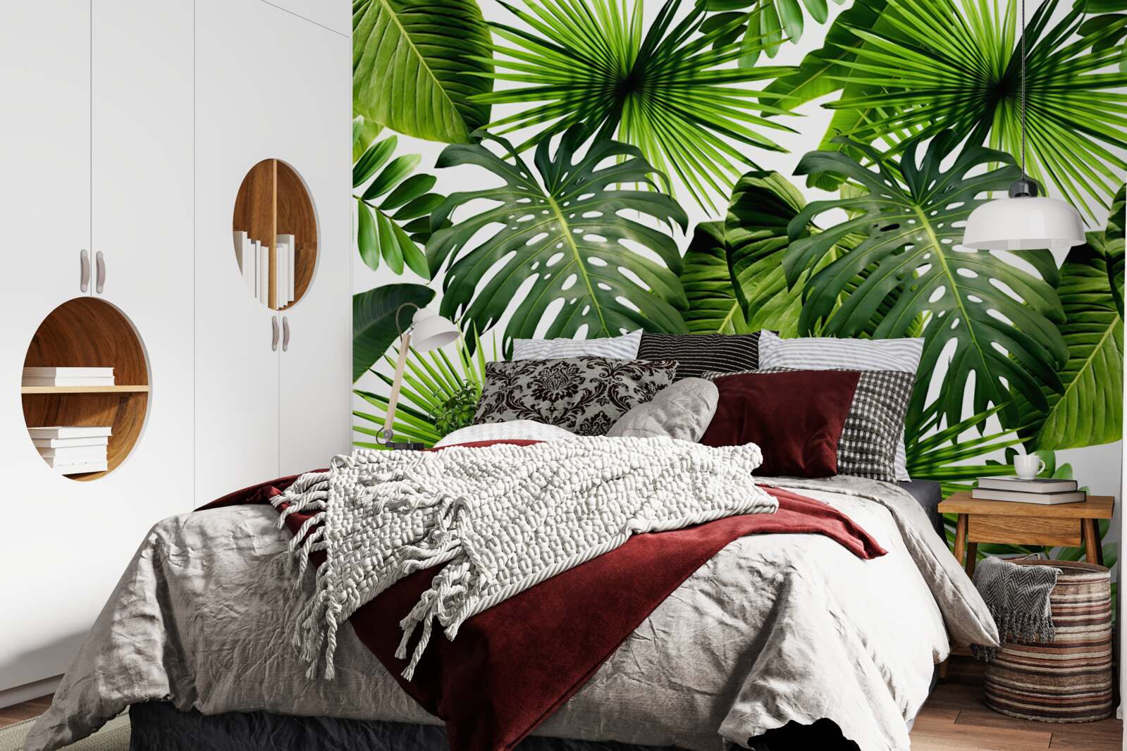 Papier peint Mur, feuille verte