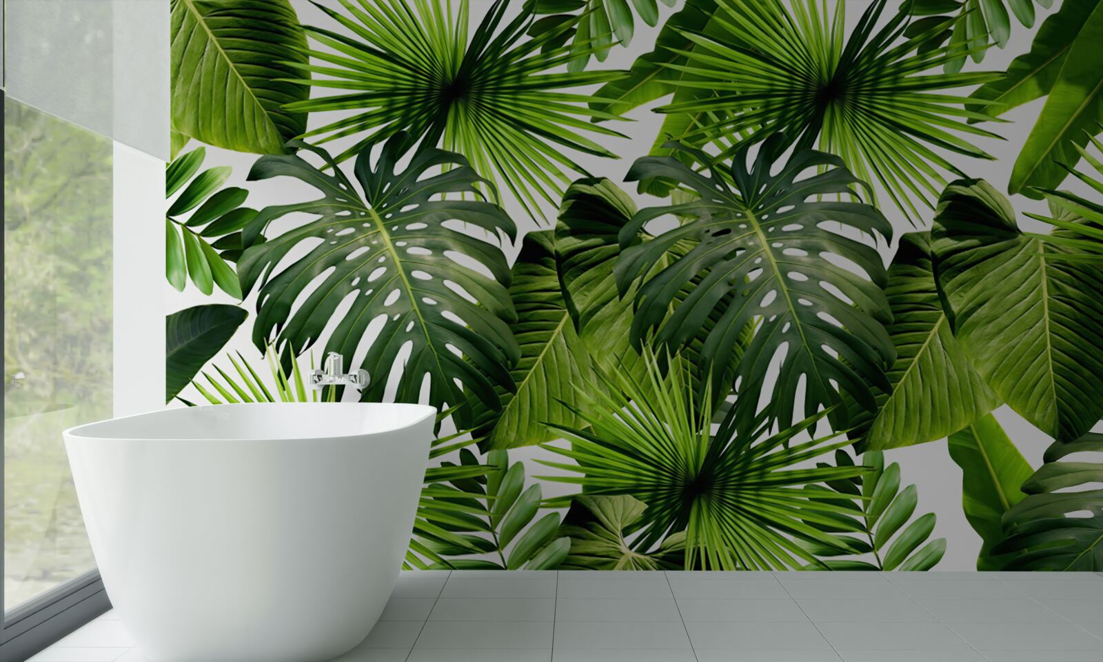 Papier peint Mur, feuille verte