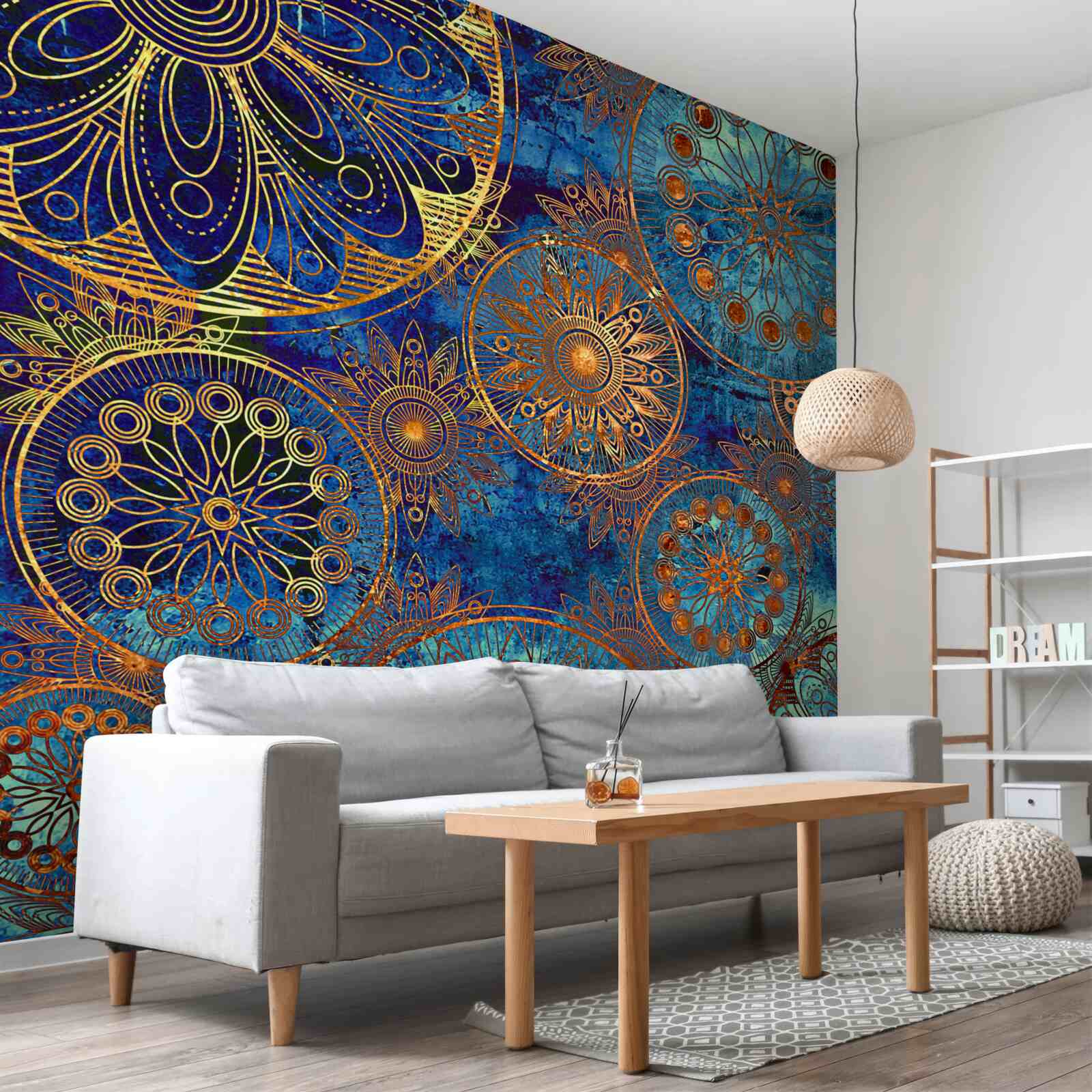 Papier peint design d'intérieur, ameublement et lazer