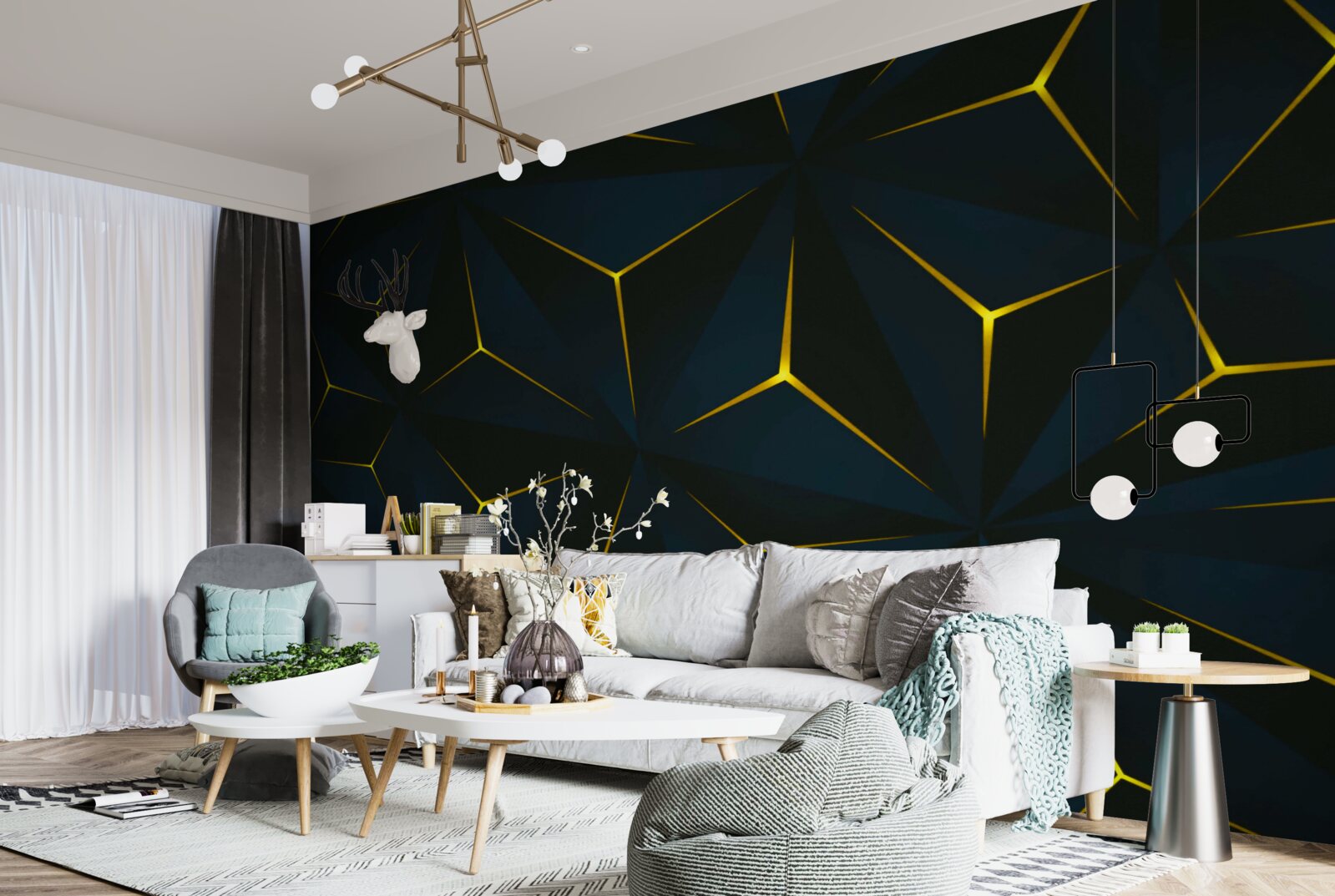 Papier peint les plaquettes en or dont l'intégrité a été compromise