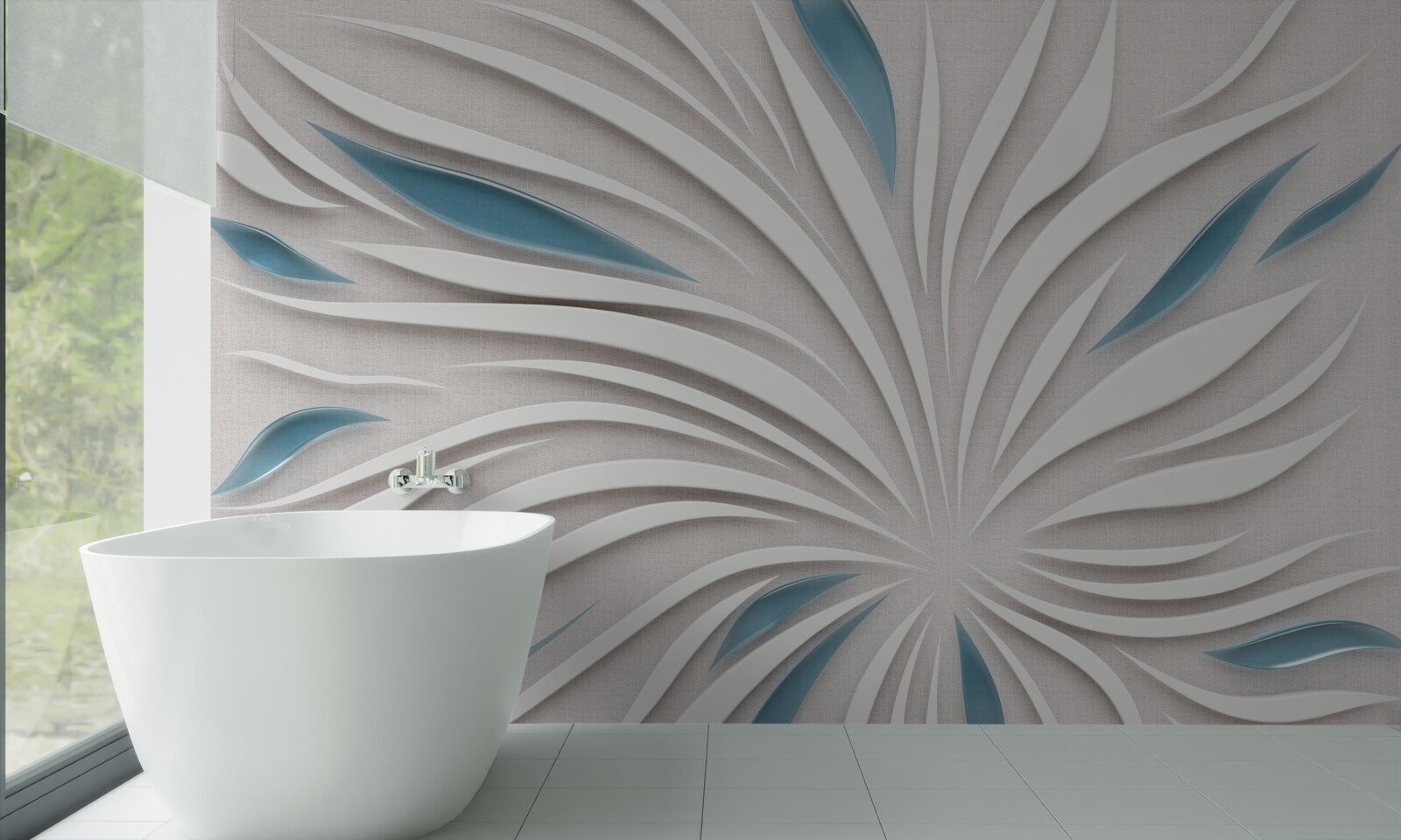 Papier peint lignes en format 3d