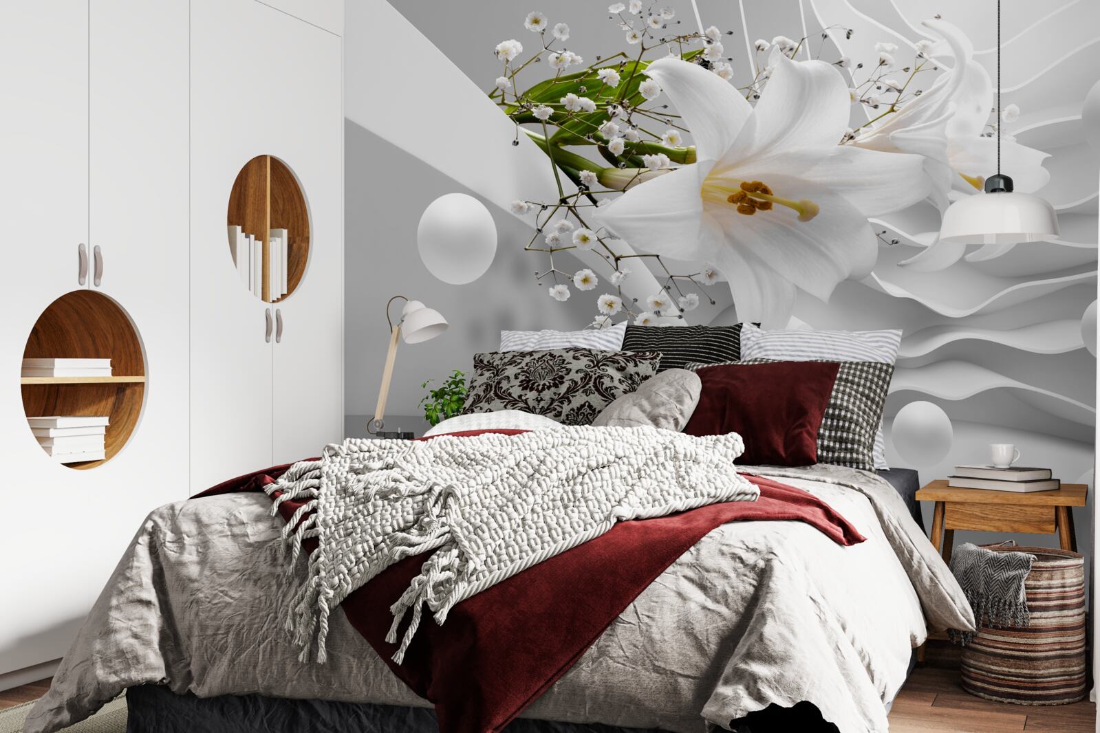 Papier peint Lys de l'espace