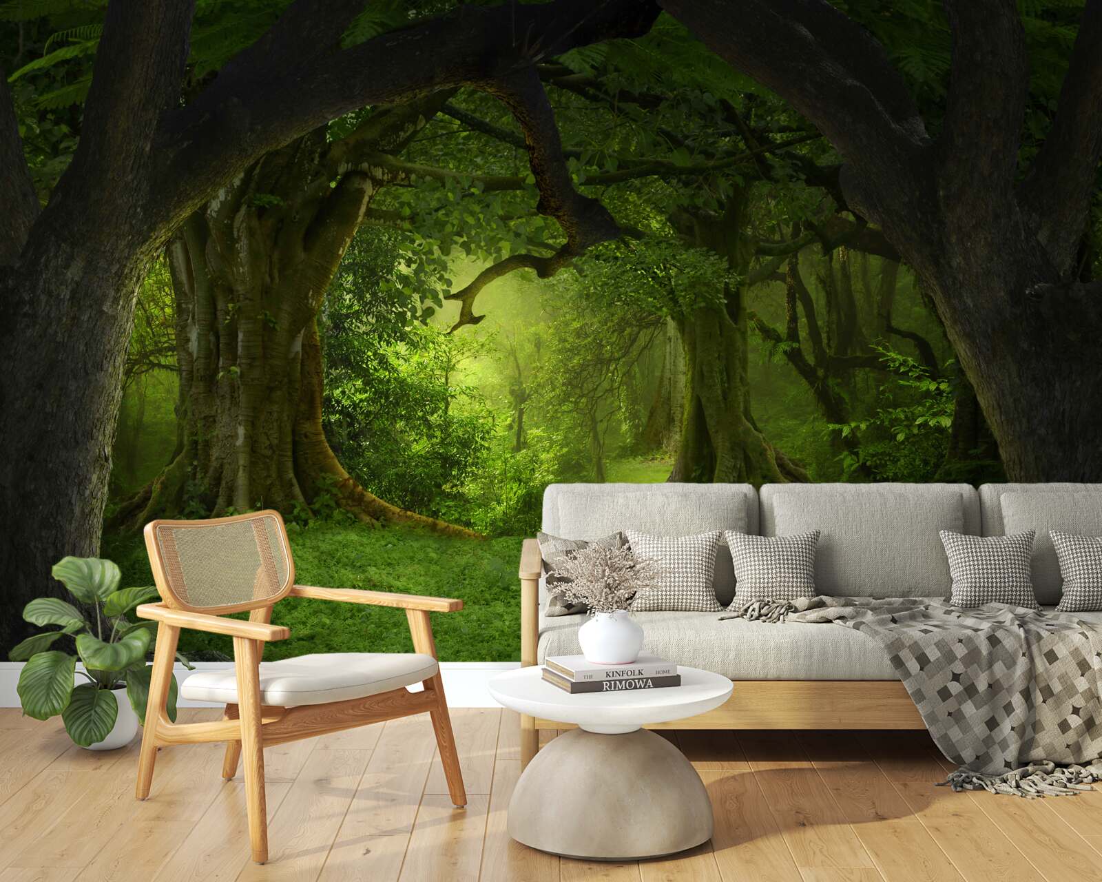 Papier peint une forêt pleine de magie