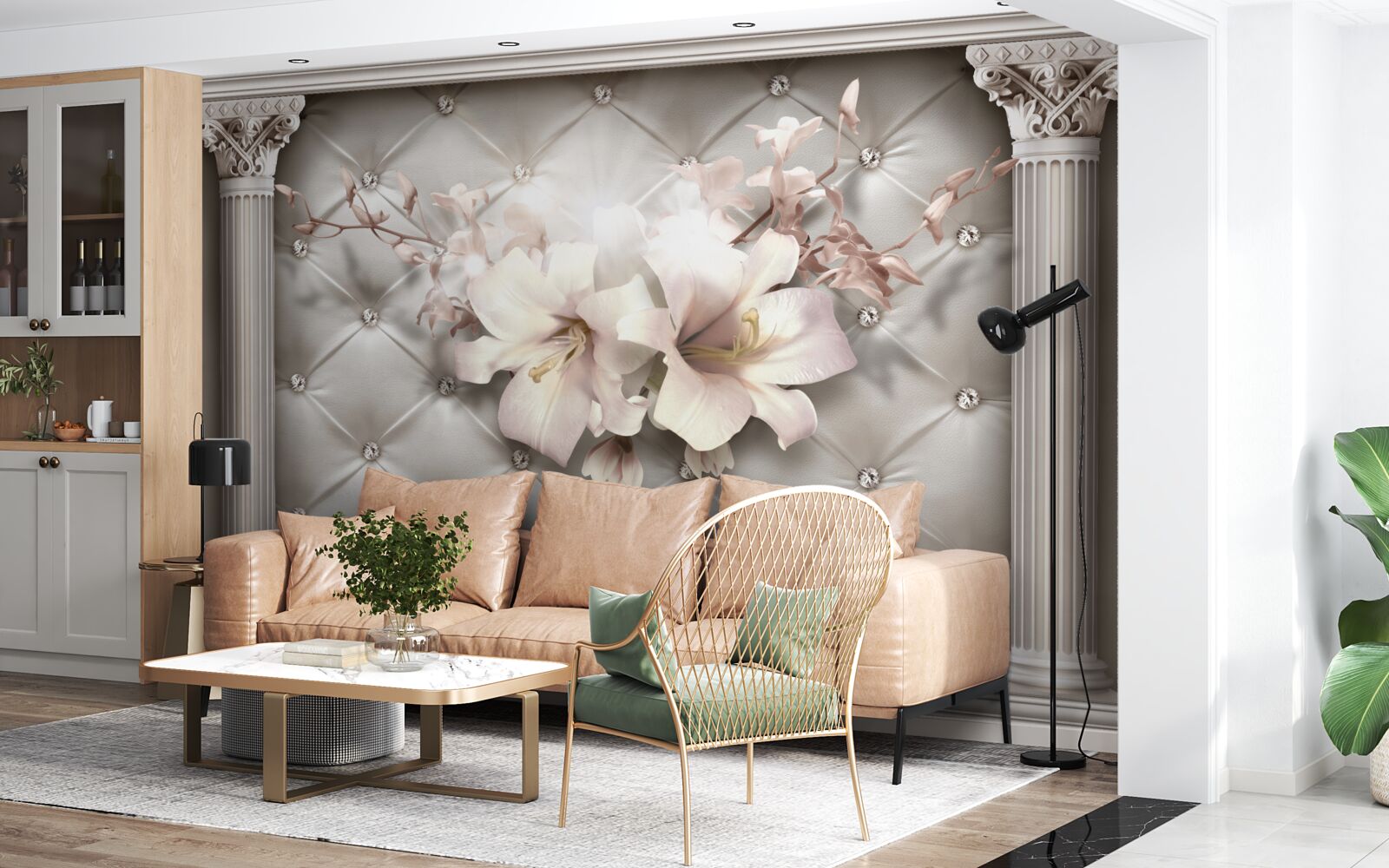 Papier peint Les murs sont décorés de lyle