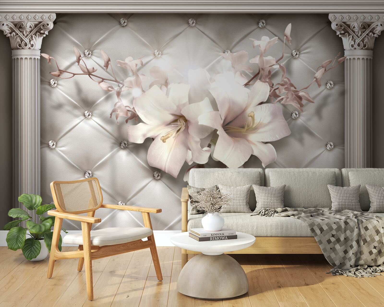 Papier peint Les murs sont décorés de lyle