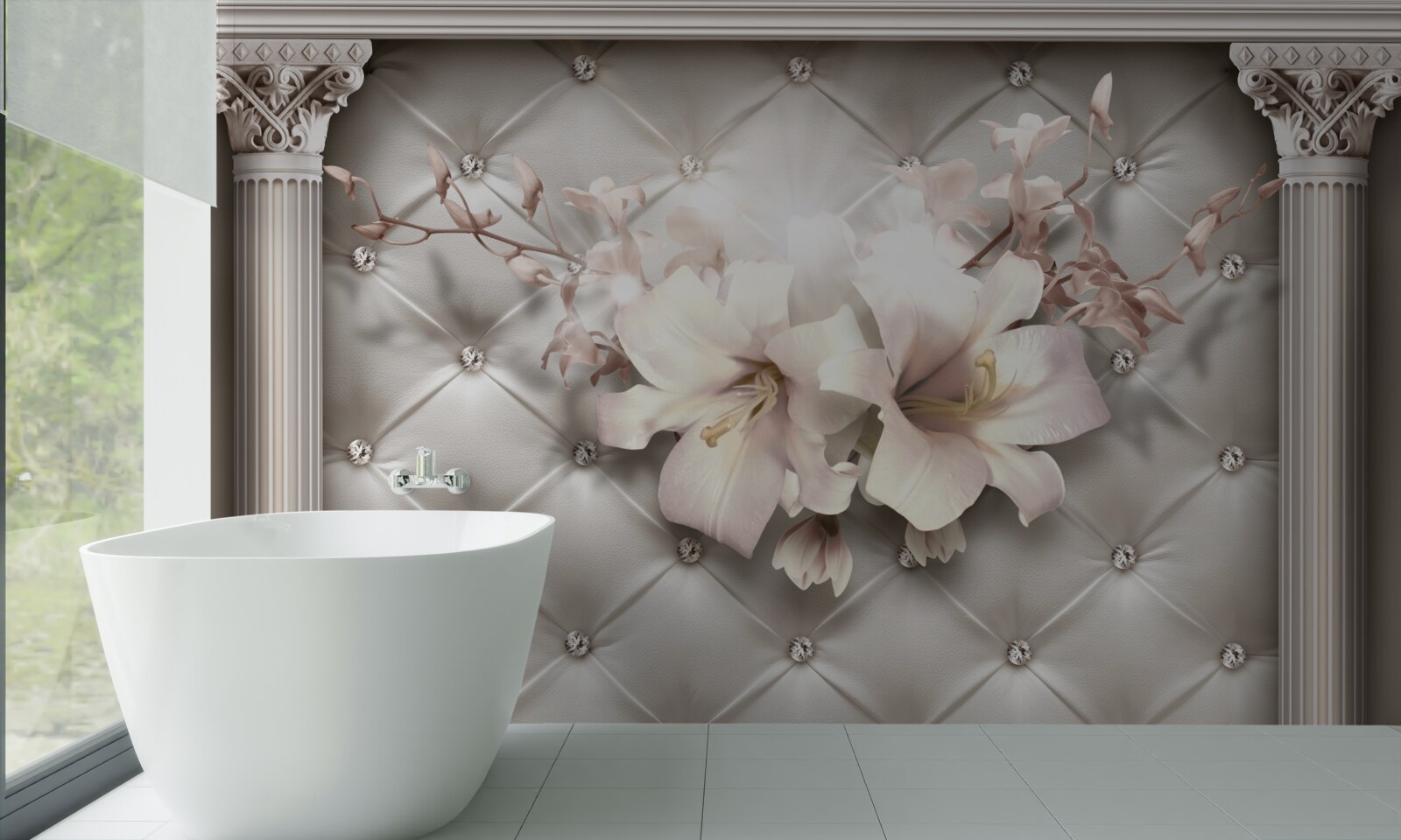 Papier peint Les murs sont décorés de lyle