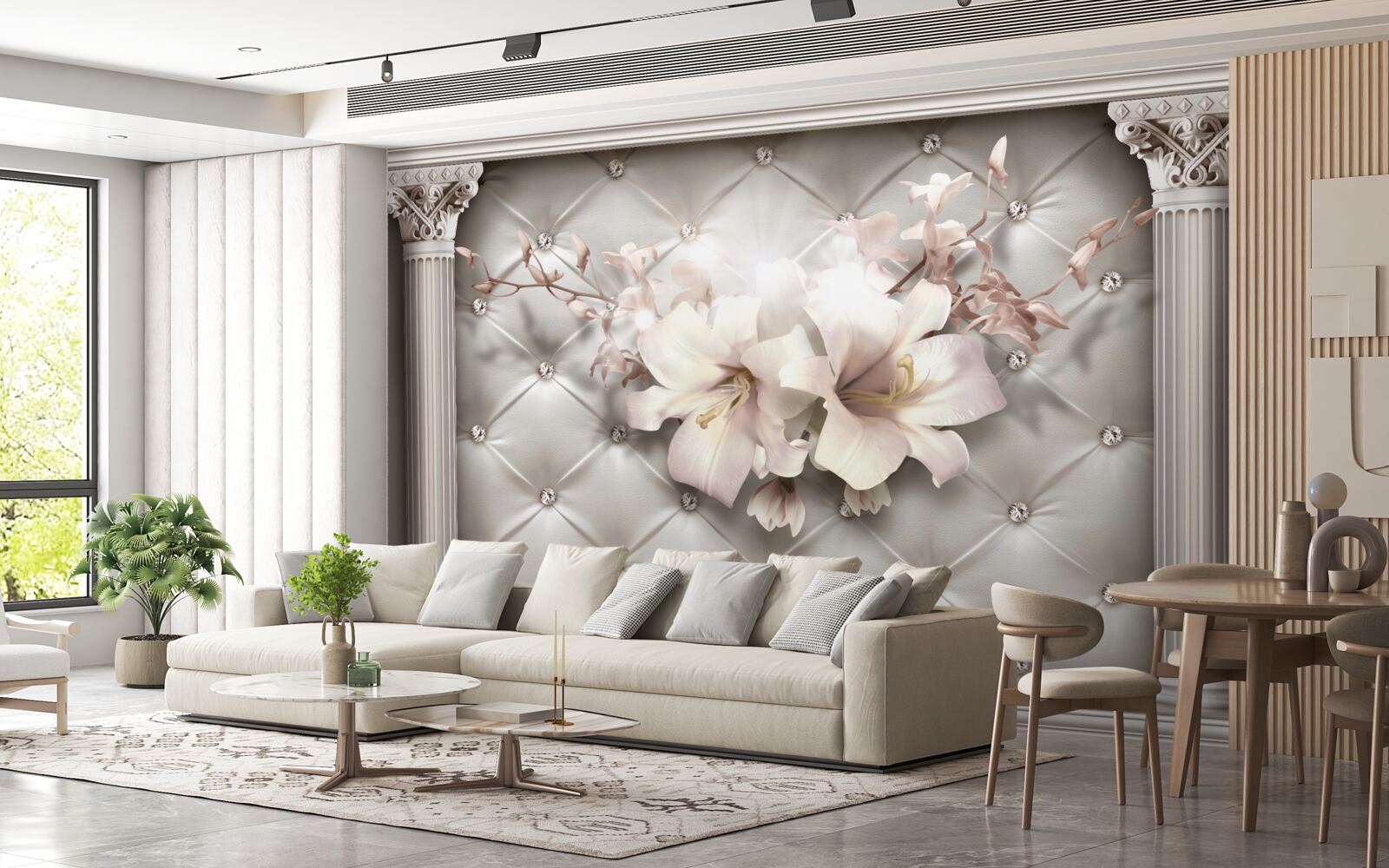 Papier peint Les murs sont décorés de lyle