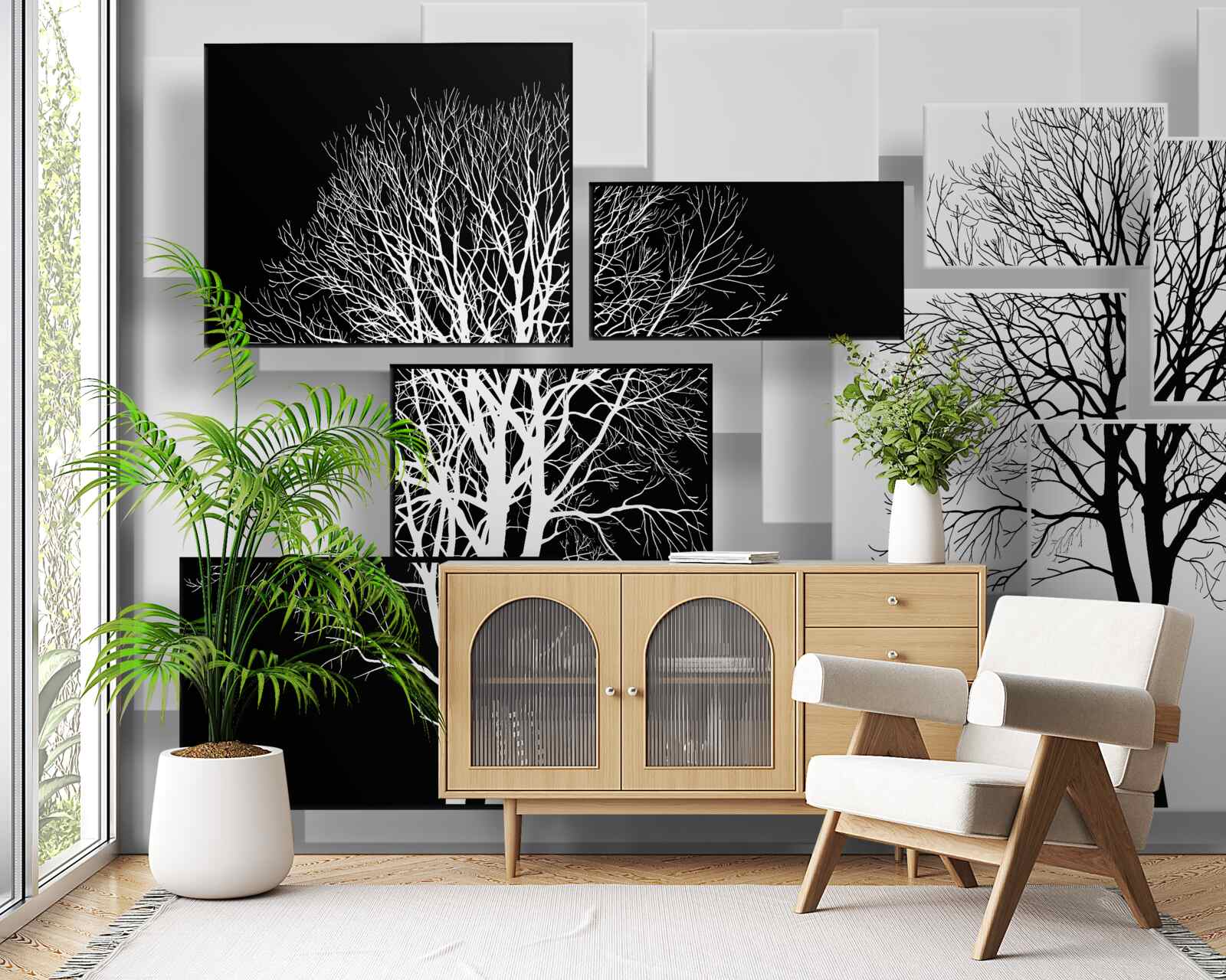 Papier peint les arbres de notre temps