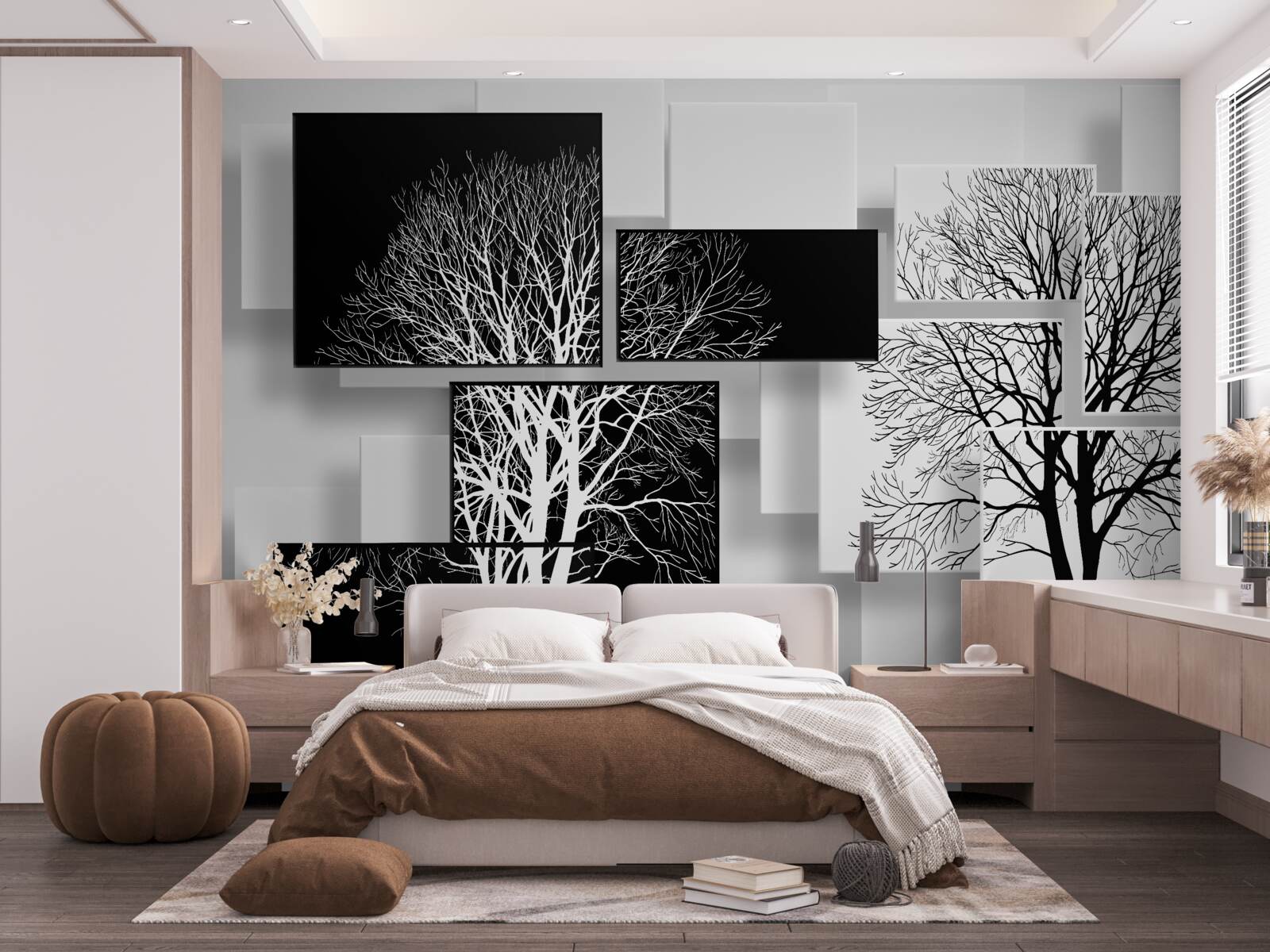 Papier peint les arbres de notre temps