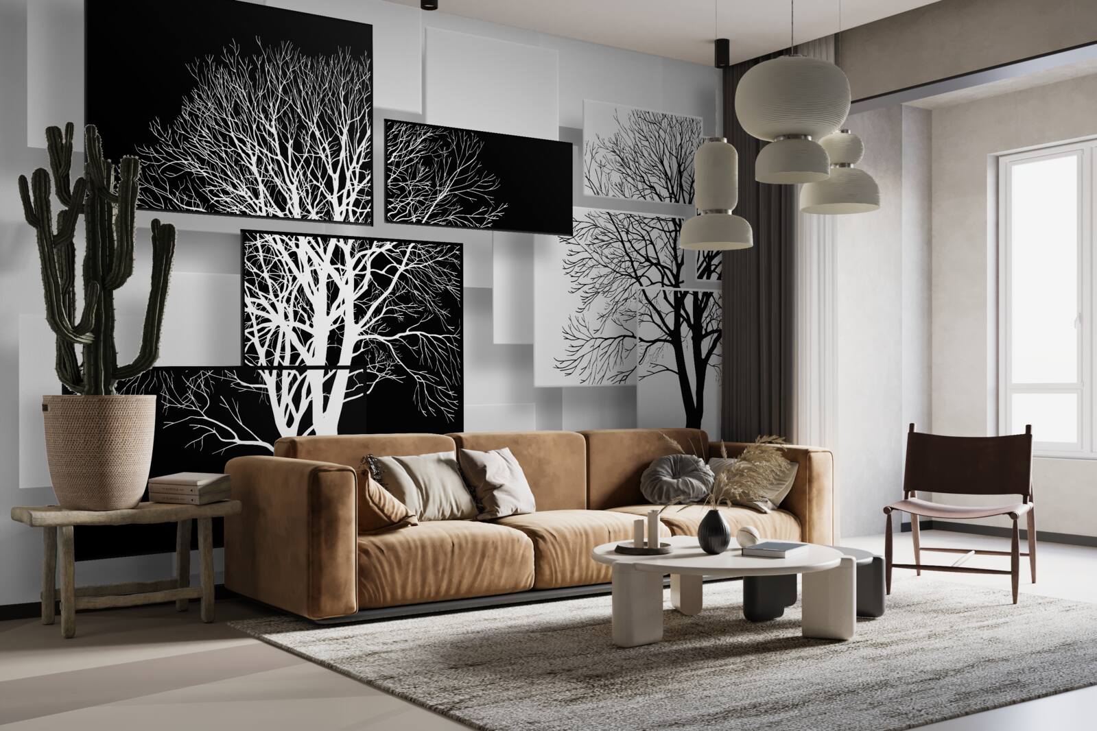 Papier peint les arbres de notre temps