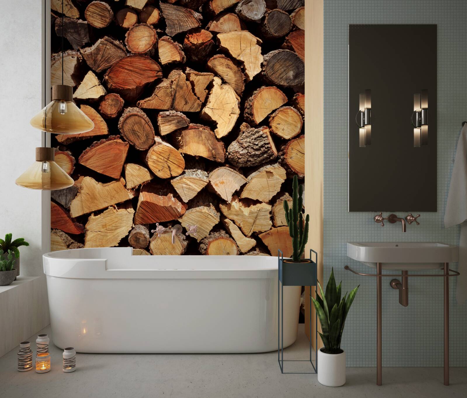 Papier peint livres sur les produits forestiers