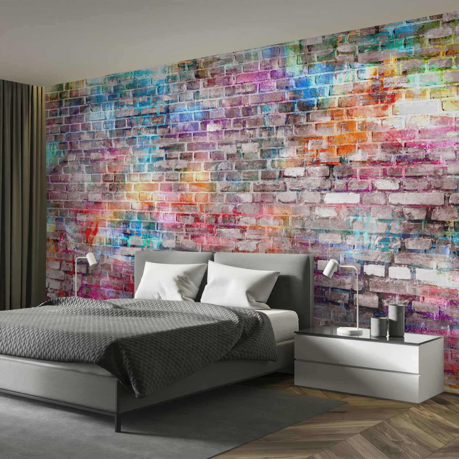 Papier peint Image visuellement riche d'un mur de style grunge, arrière-plan