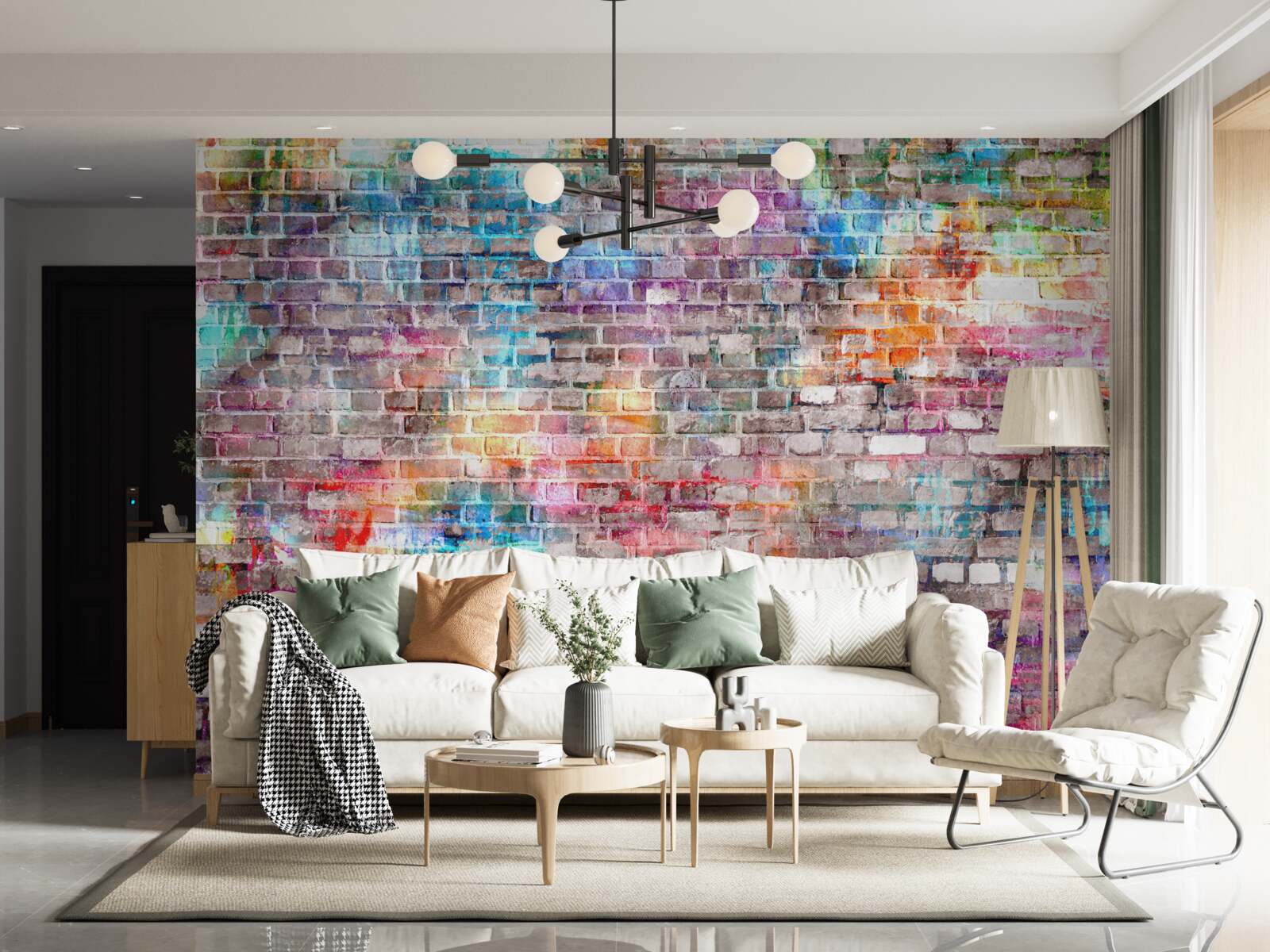 Papier peint Image visuellement riche d'un mur de style grunge, arrière-plan